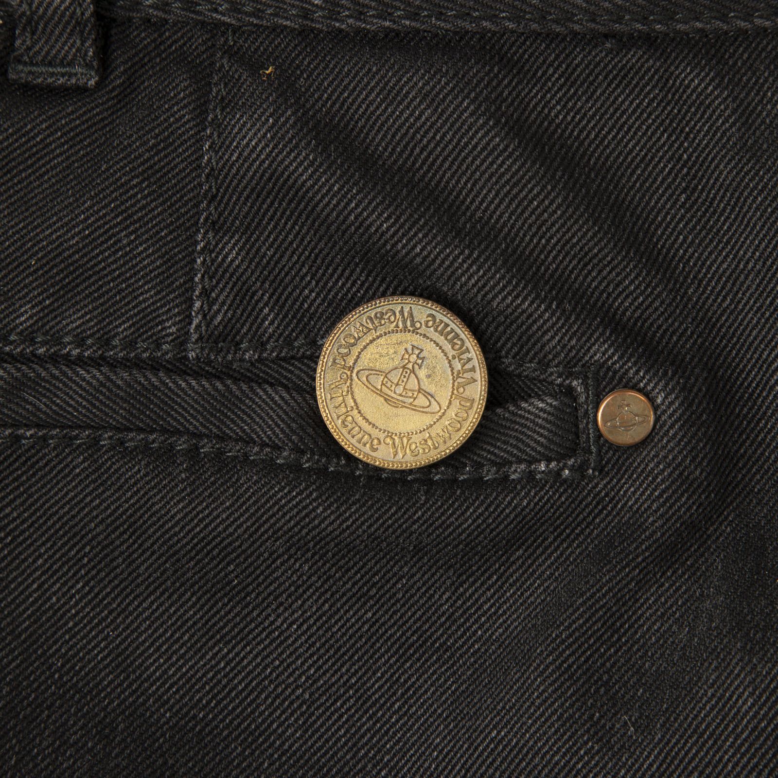 Vivienne Westwood Black Denim Tapered Jeans Size 30" / US 8 / IT 44 - 3 Thumbnail