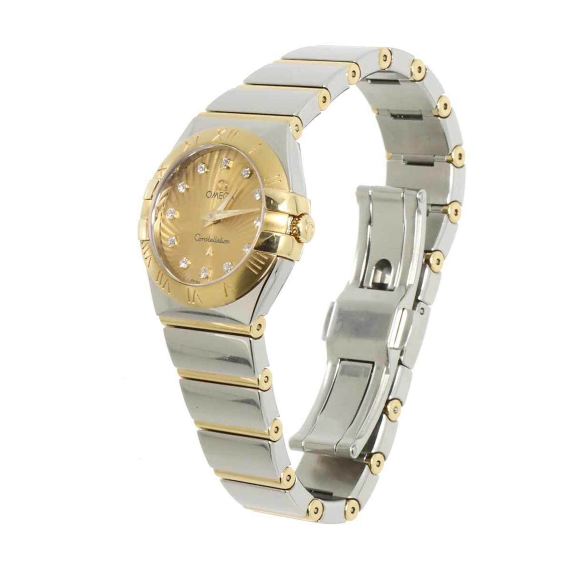 Omega Omega Constellation Brushed Two-Tone 123 20 24 60 58 002 Ladies' Watch Gold 18KYG Yellow Quartz Size ONE SIZE - 2 Thumbnail