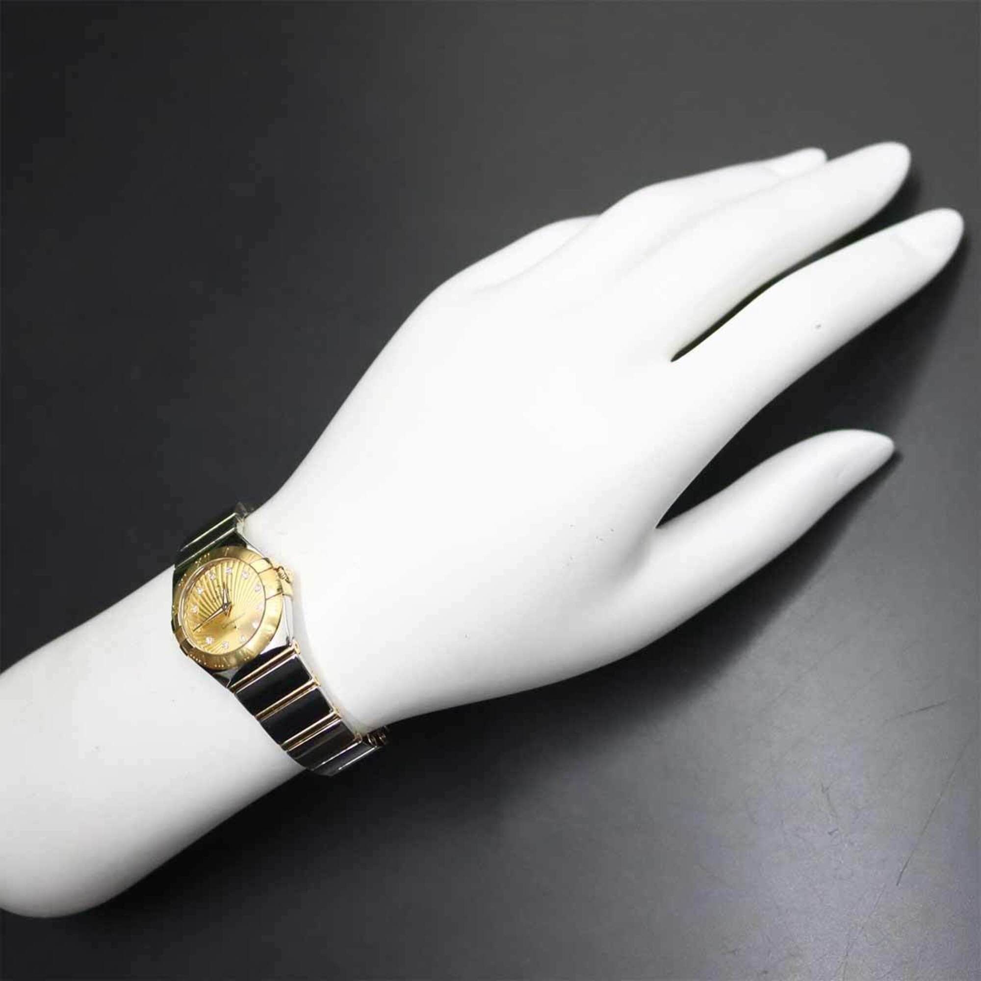 Omega Omega Constellation Brushed Two-Tone 123 20 24 60 58 002 Ladies' Watch Gold 18KYG Yellow Quartz Size ONE SIZE - 3 Thumbnail