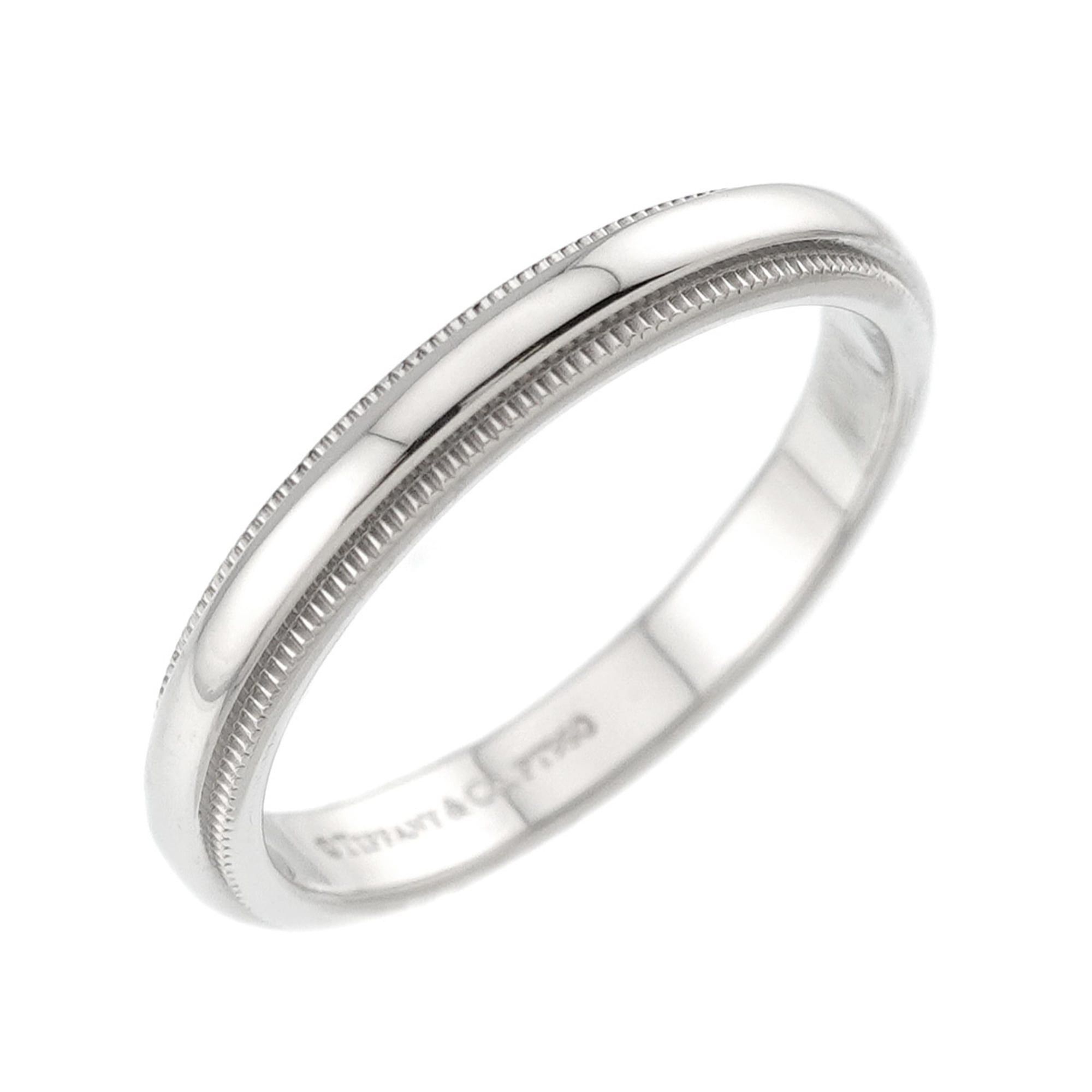 Tiffany & Co. Tiffany & Co. Milgrain 1 Ring, 3mm wide, Platinum, Together Ring Size ONE SIZE - 4 Thumbnail