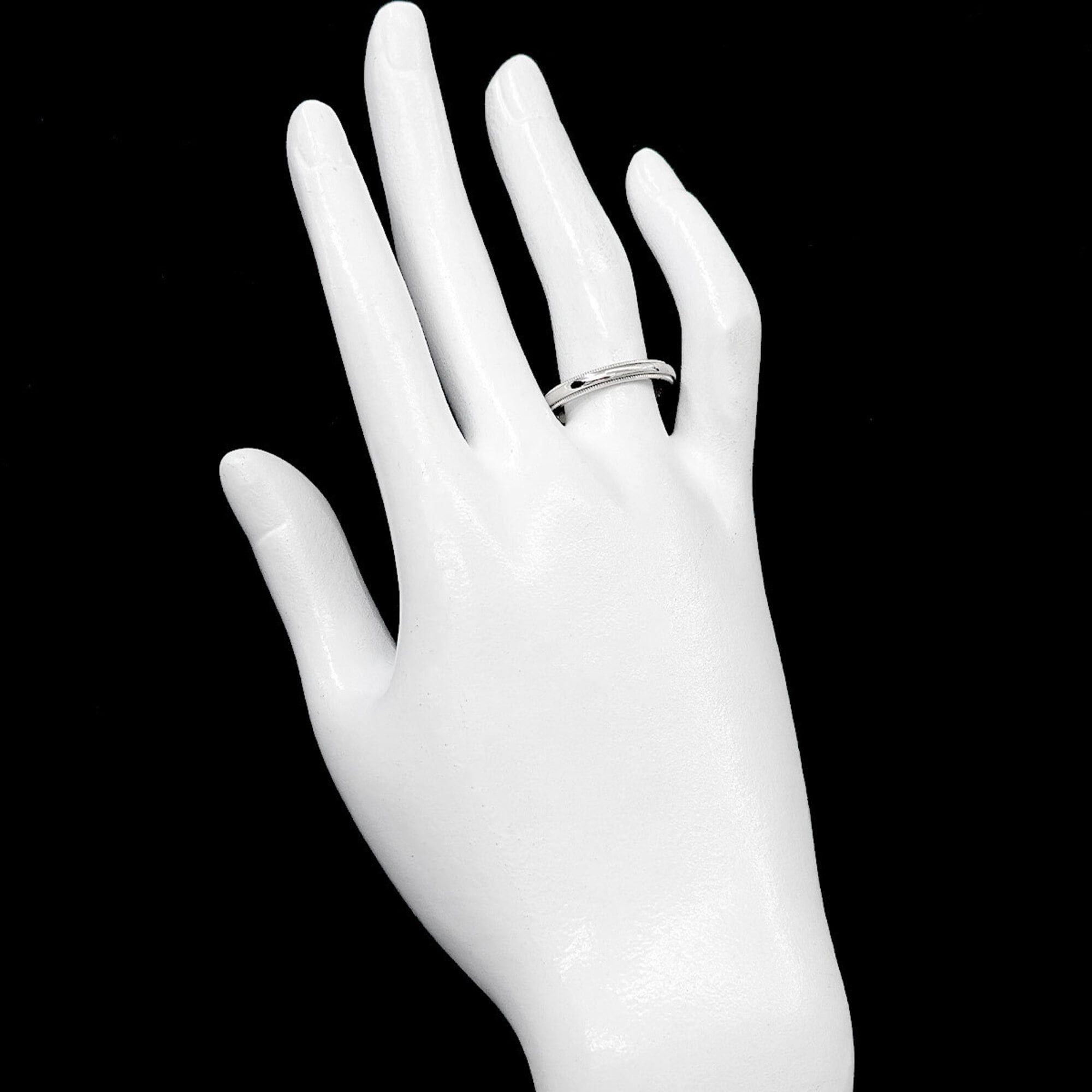 Tiffany & Co. Tiffany & Co. Milgrain 1 Ring, 3mm wide, Platinum, Together Ring Size ONE SIZE - 6 Thumbnail
