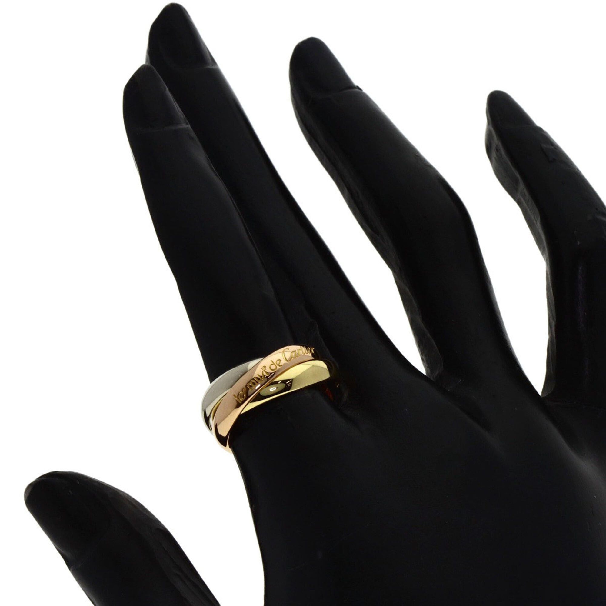 Cartier Cartier Trinity #50 Ring, 18K Yellow Gold/18K White Pink Gold, Women's, CARTIER Size ONE SIZE - 4 Thumbnail