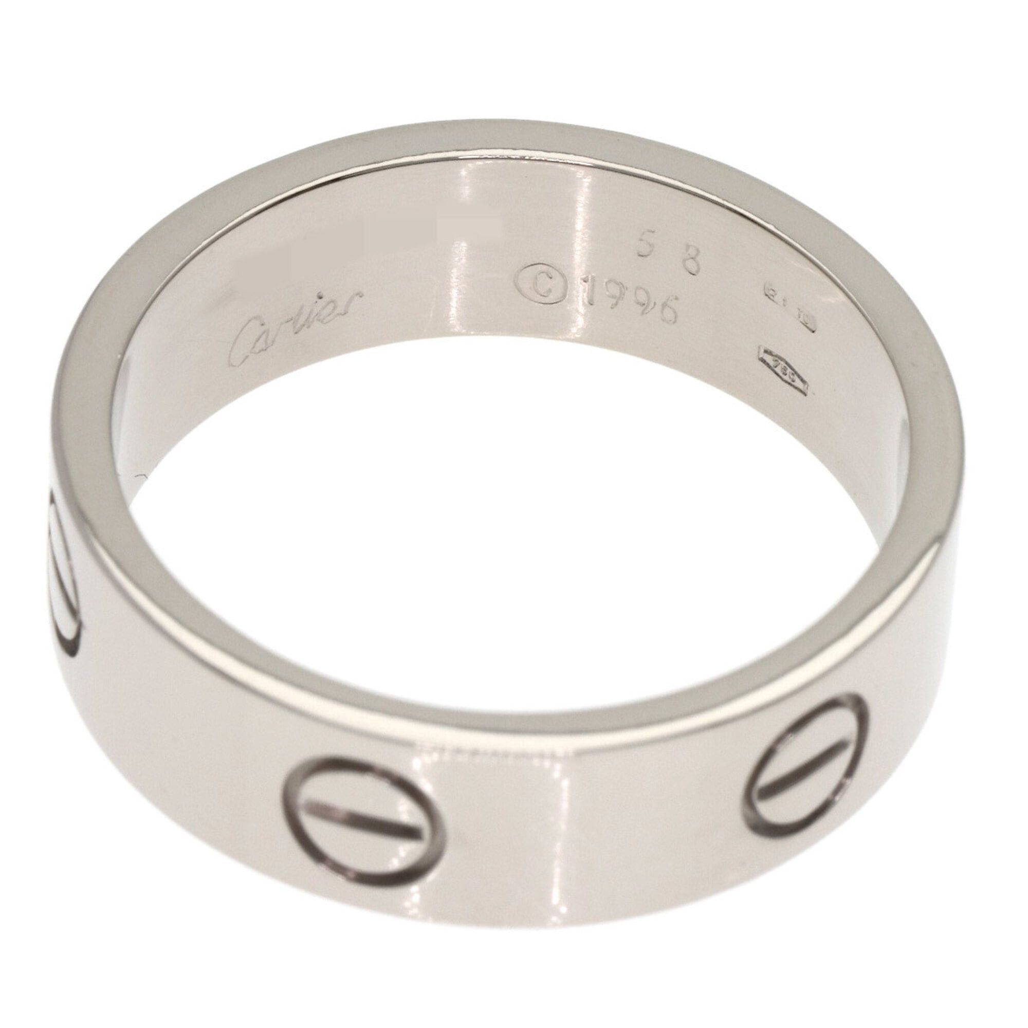 Cartier Cartier Love Ring #58, 18K White Gold, Women's Ring, CARTIER Size ONE SIZE - 4 Thumbnail