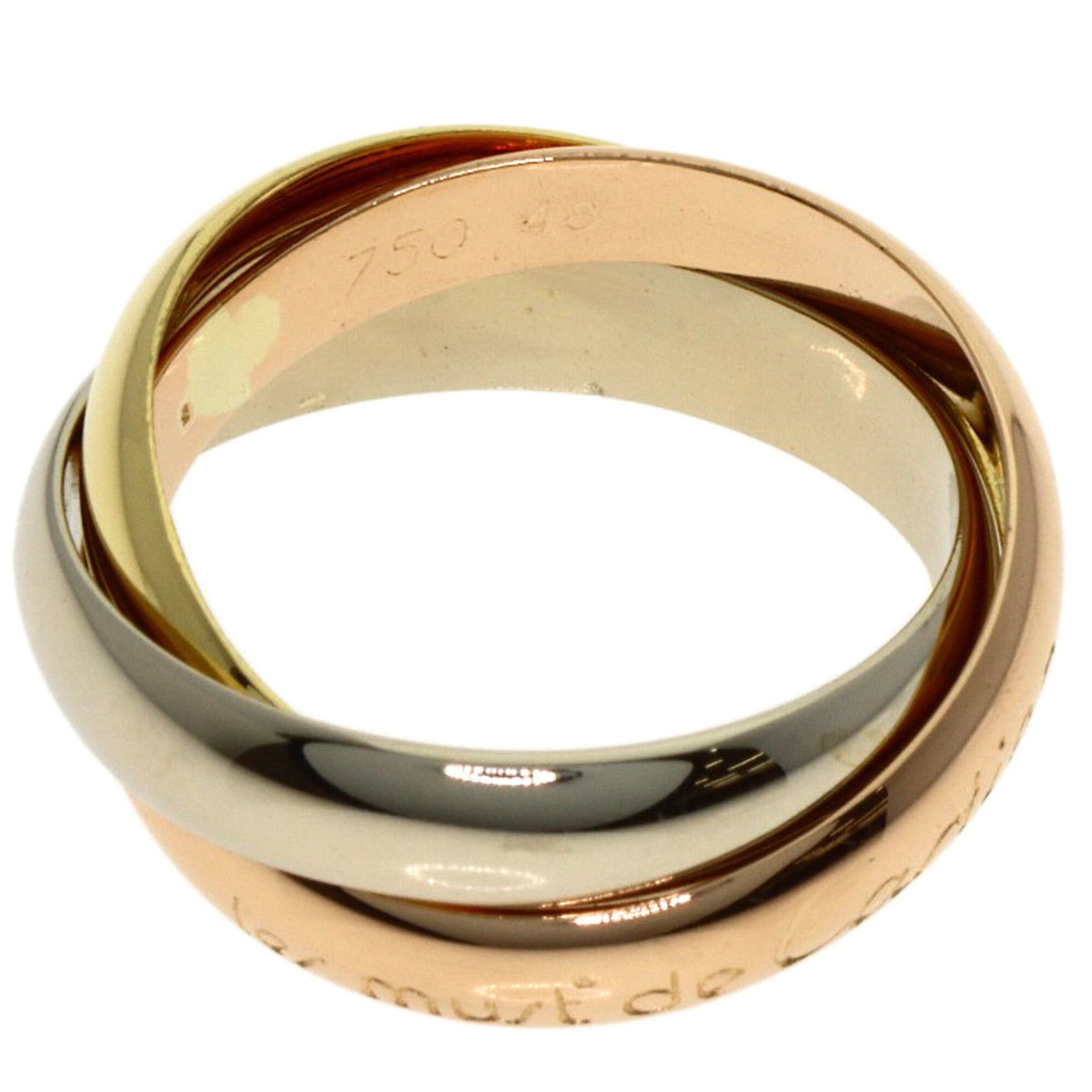 Cartier Cartier Trinity #48 Ring, 18K Yellow Gold/18K White Pink Gold, Women's, CARTIER Size ONE SIZE - 3 Thumbnail