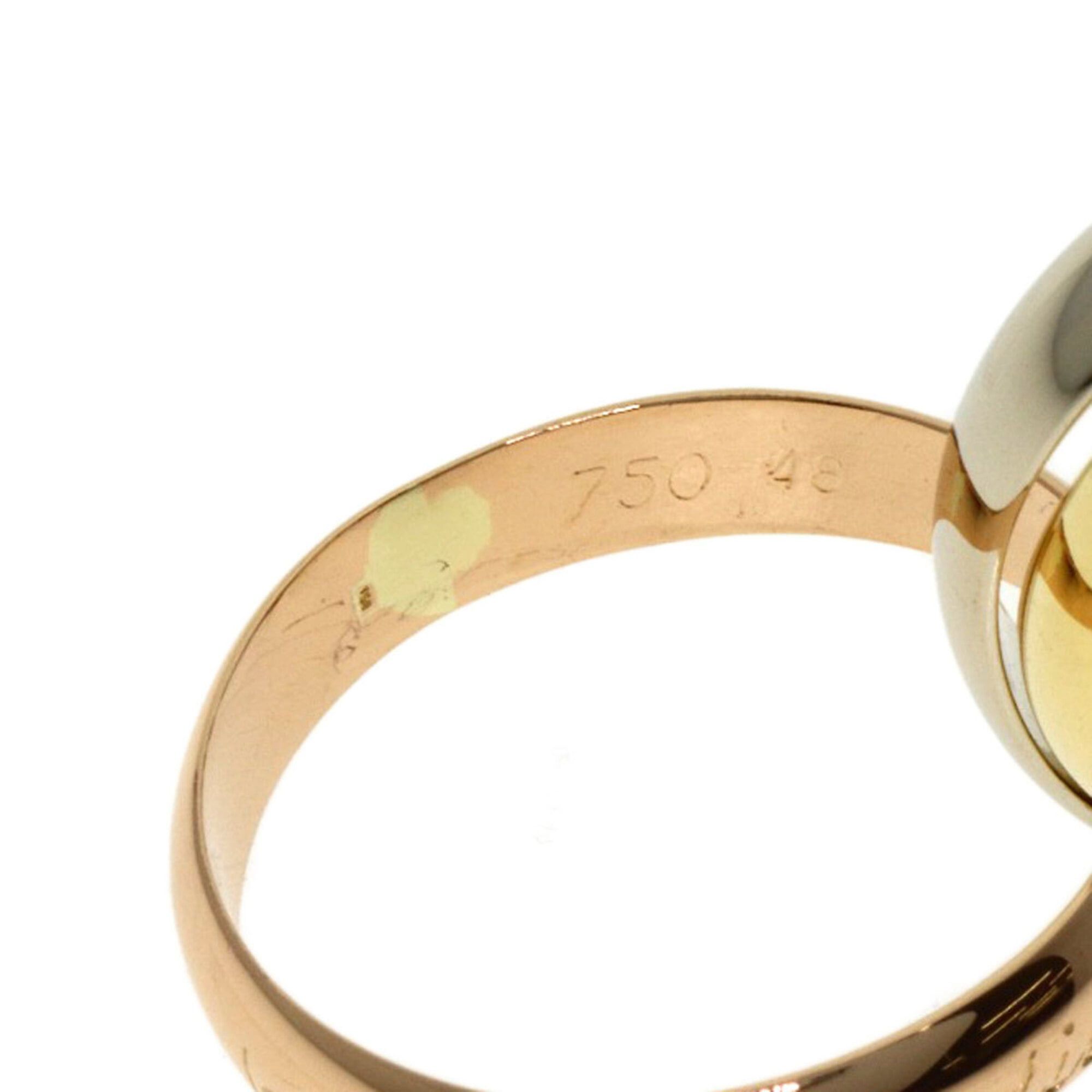 Cartier Cartier Trinity #48 Ring, 18K Yellow Gold/18K White Pink Gold, Women's, CARTIER Size ONE SIZE - 5 Thumbnail