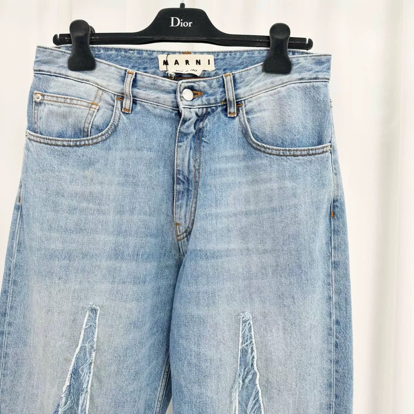 Marni Marni Ice Blue Patchwork Washed Jeans Size US 32 / EU 48 - 3 Thumbnail