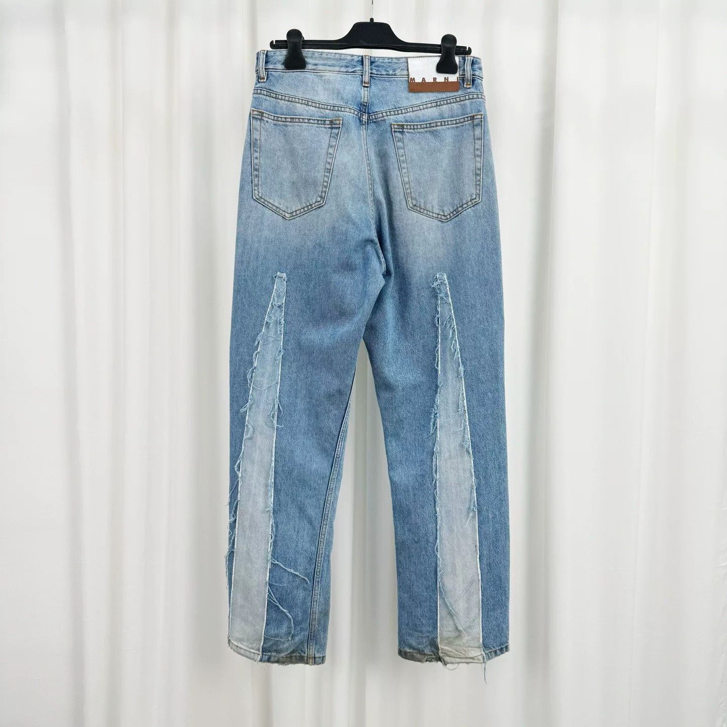 Marni Marni Ice Blue Patchwork Washed Jeans Size US 32 / EU 48 - 2 Thumbnail