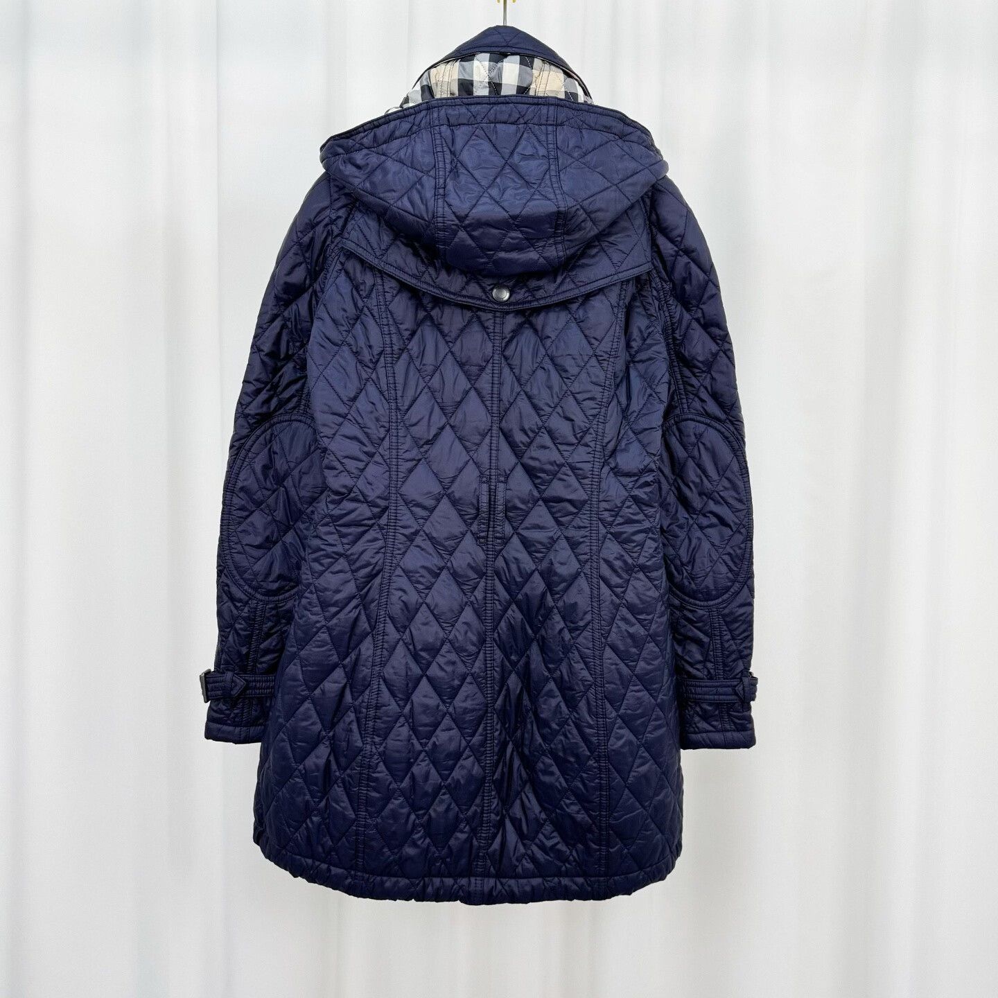 Burberry Burberry Check Quilted Cotton Coat Size S / US 4 / IT 40 - 2 Thumbnail
