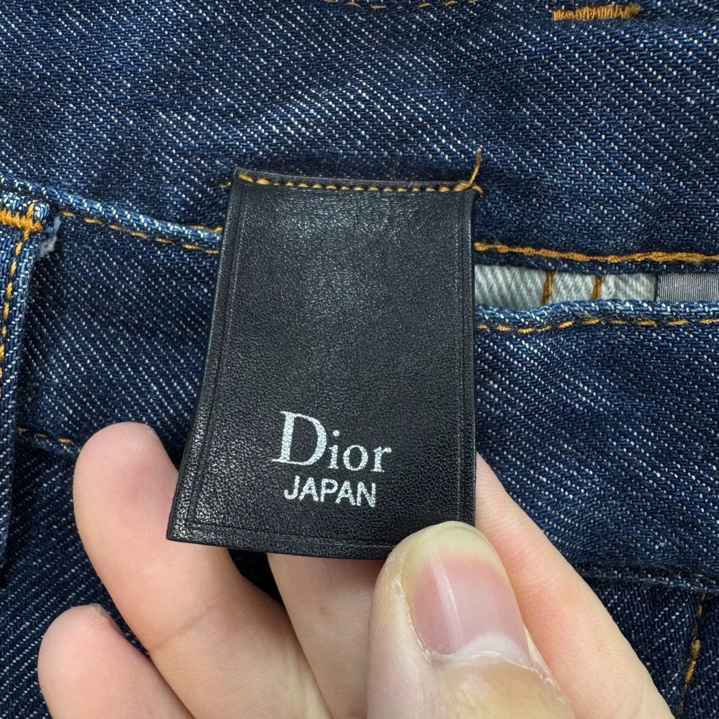 Dior Dior Painted Hem Washed Jeans Size US 31 - 5 Thumbnail