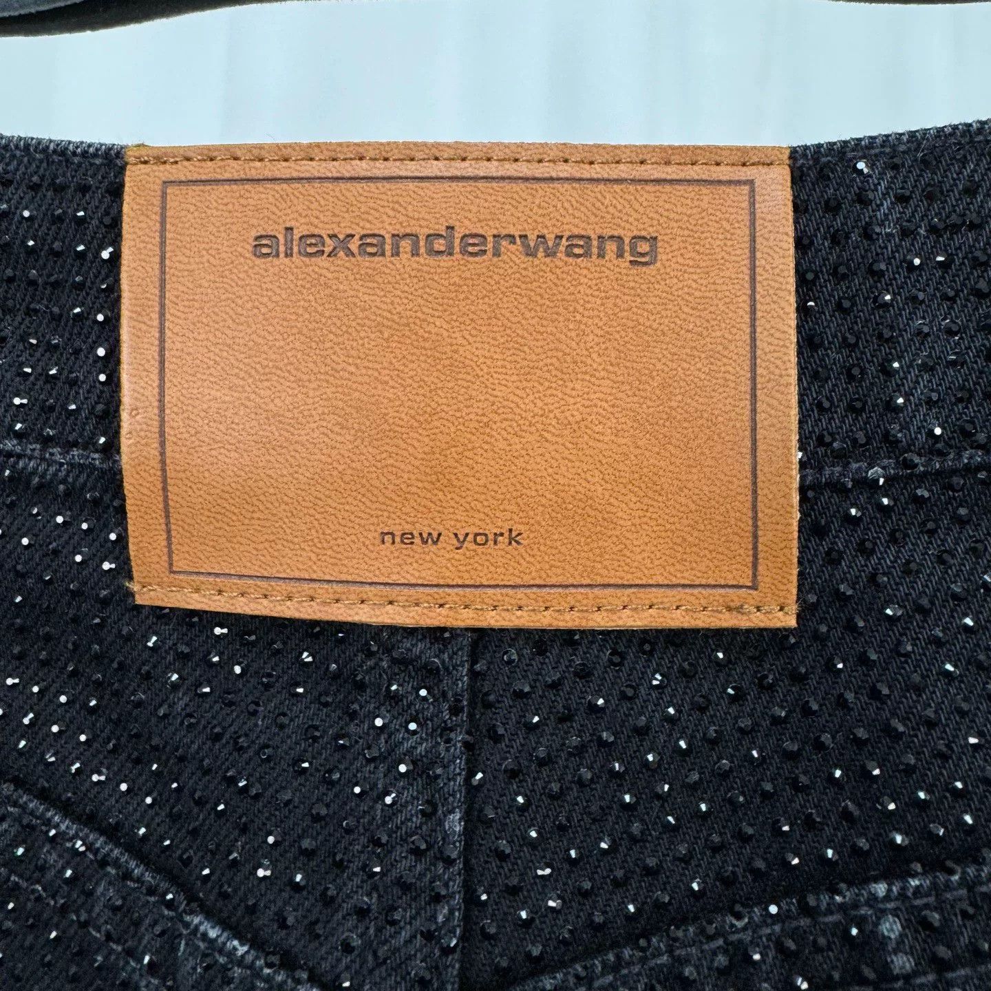Alexander Wang Alexander Wang Diamond Leather Patch Denim Shorts Size 27" / US 4 / IT 40 - 5 Thumbnail