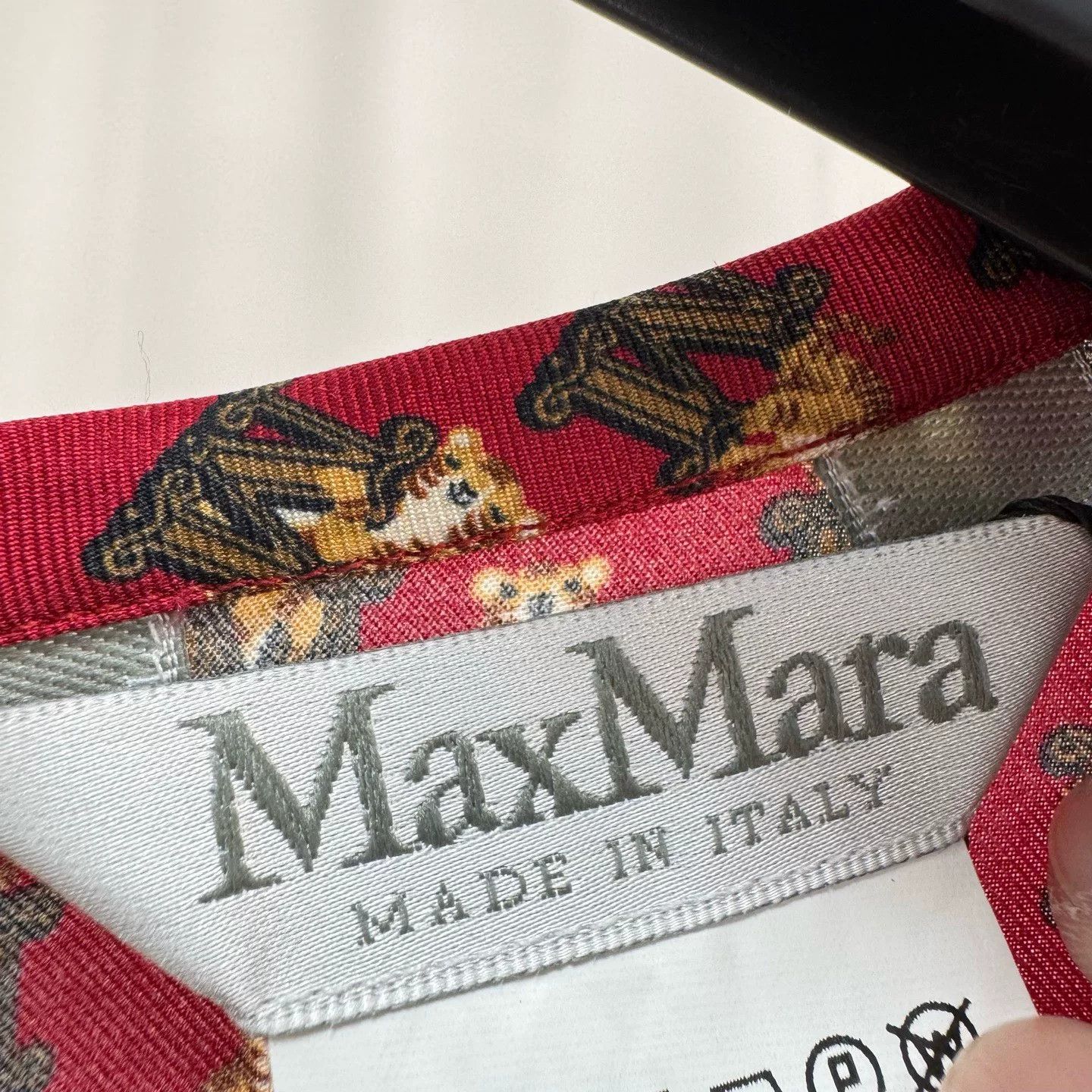 Max Mara Maxmara All-Over Logo Silk Dress Size M / US 6-8 / IT 42-44 - 5 Thumbnail