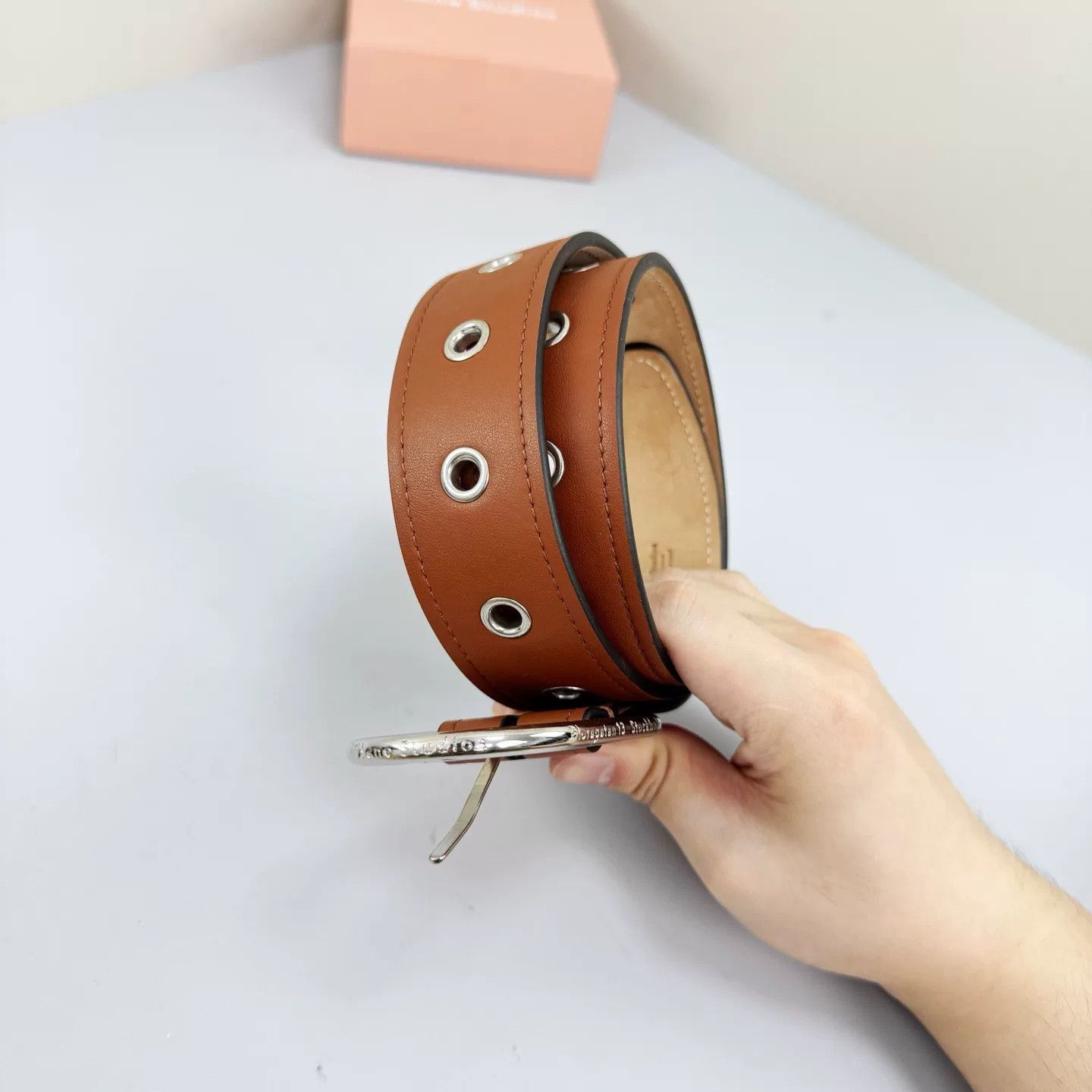 Acne Studios Acne Studios Letter Buckle Belt Size ONE SIZE - 4 Thumbnail