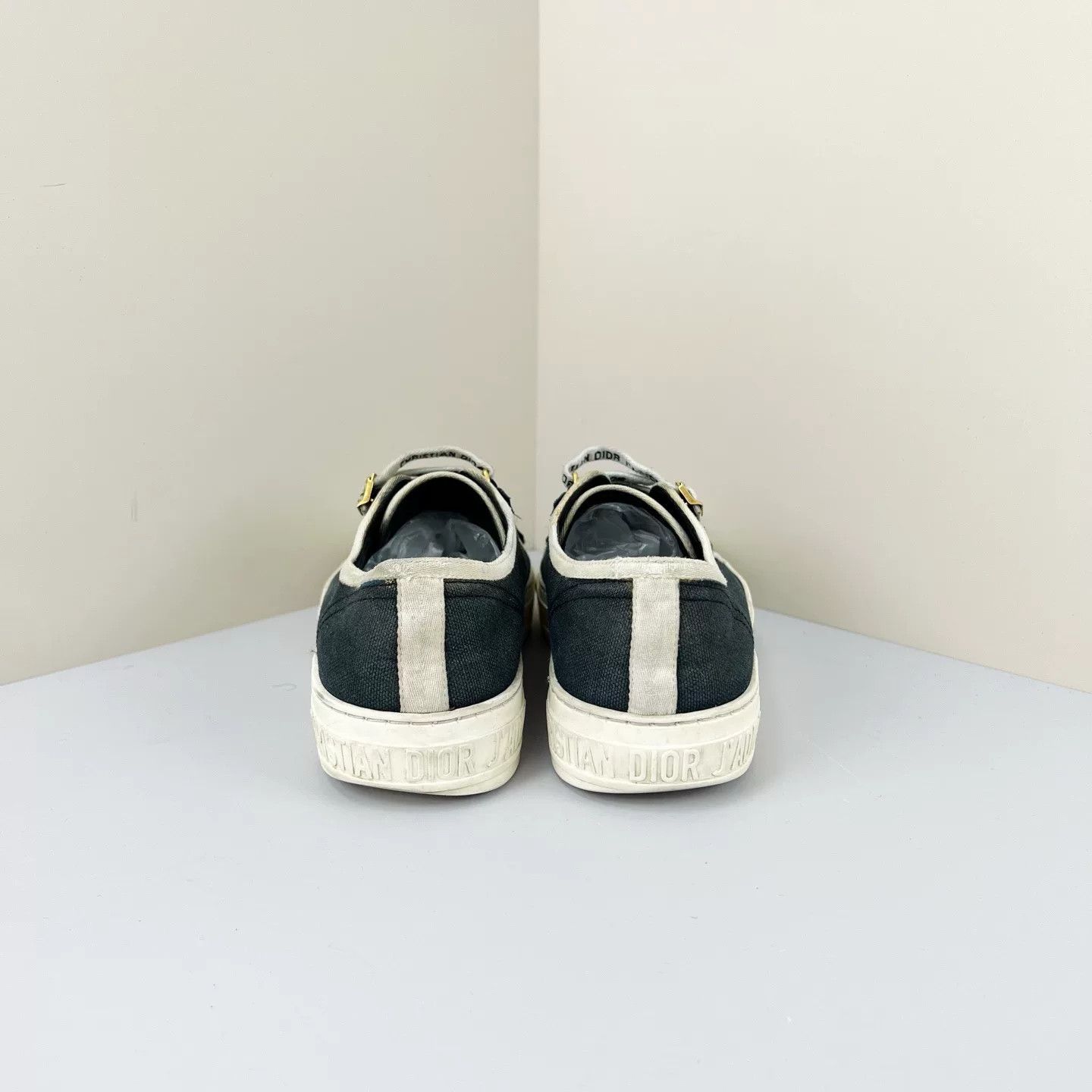 Dior Dior Embroidered Slogan Canvas Sneakers Size US 5.5 / IT 35.5 - 3 Thumbnail