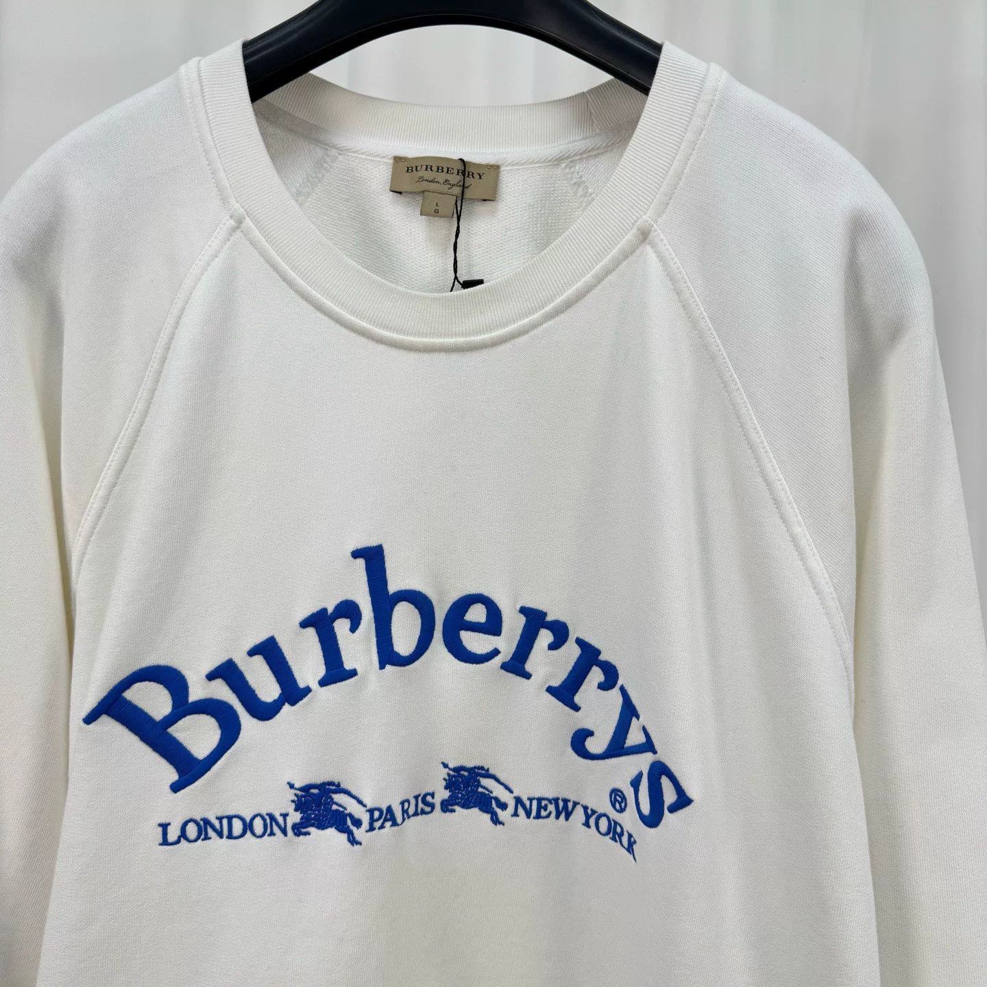 Burberry Burberry Embroidered Horse Letter Sweatshirt Size US L / EU 52-54 / 3 - 3 Thumbnail