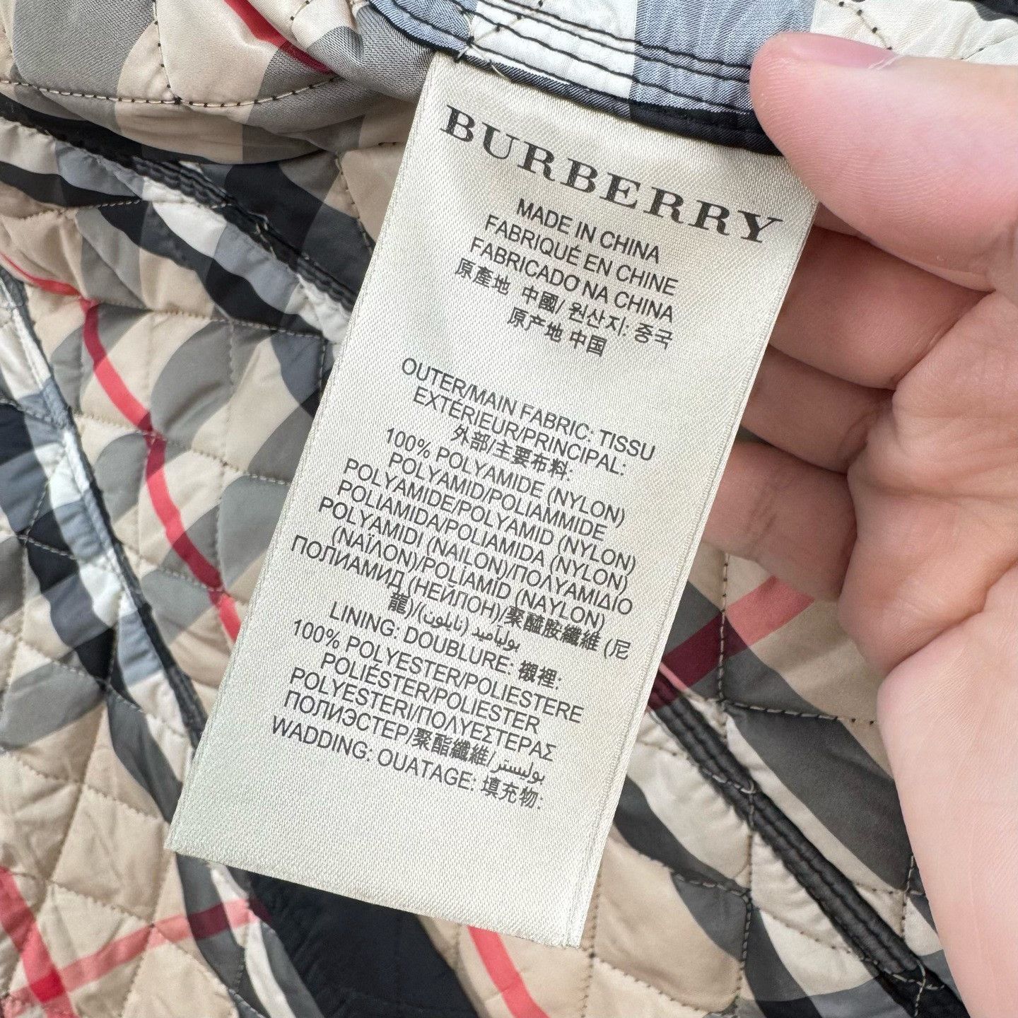 Burberry Burberry Quilted Inner Check Cotton Coat Size XS / US 0-2 / IT 36-38 - 7 Thumbnail
