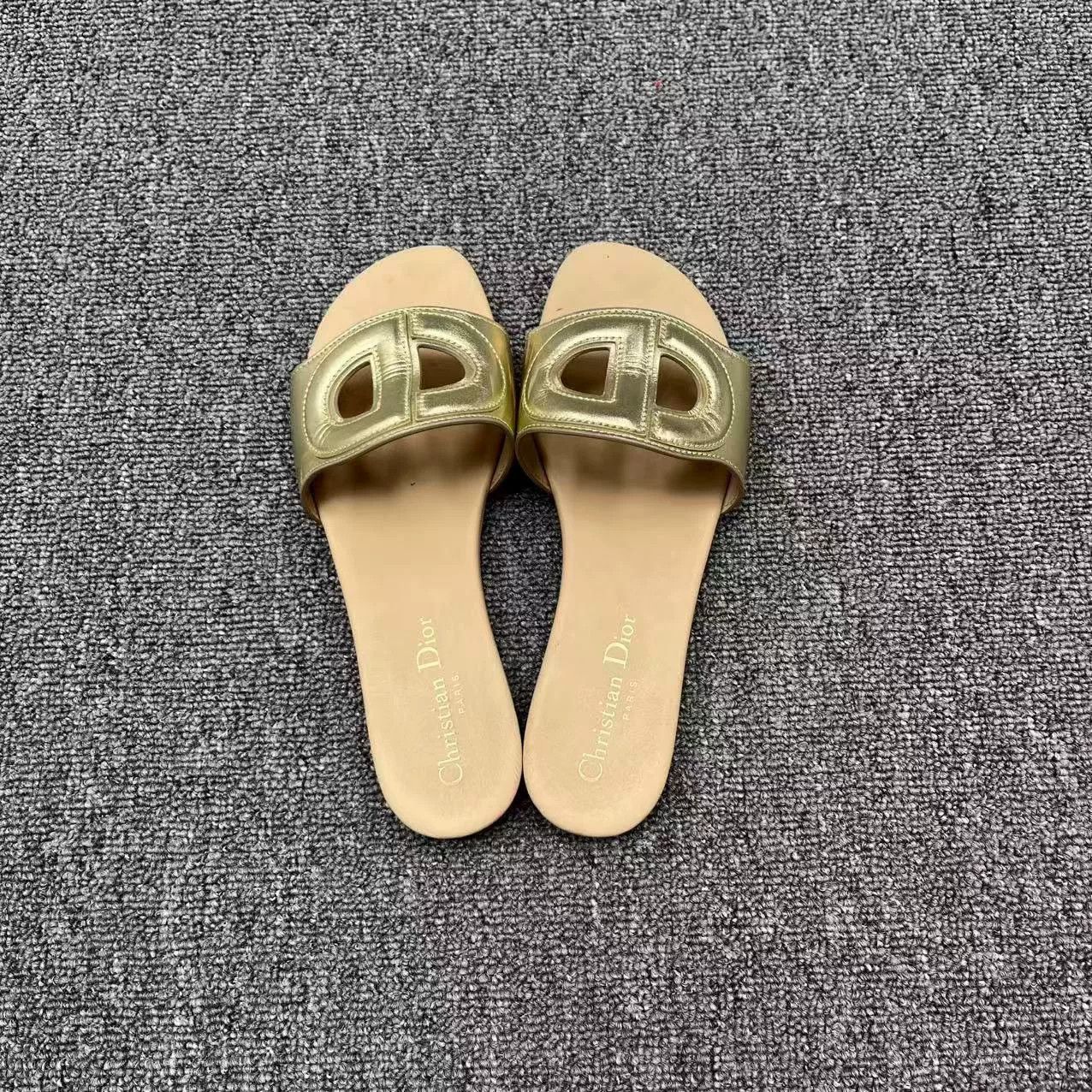 Dior Dior D-Club CD Logo Flat Sandals Size US 4.5 / IT 34.5 - 3 Thumbnail