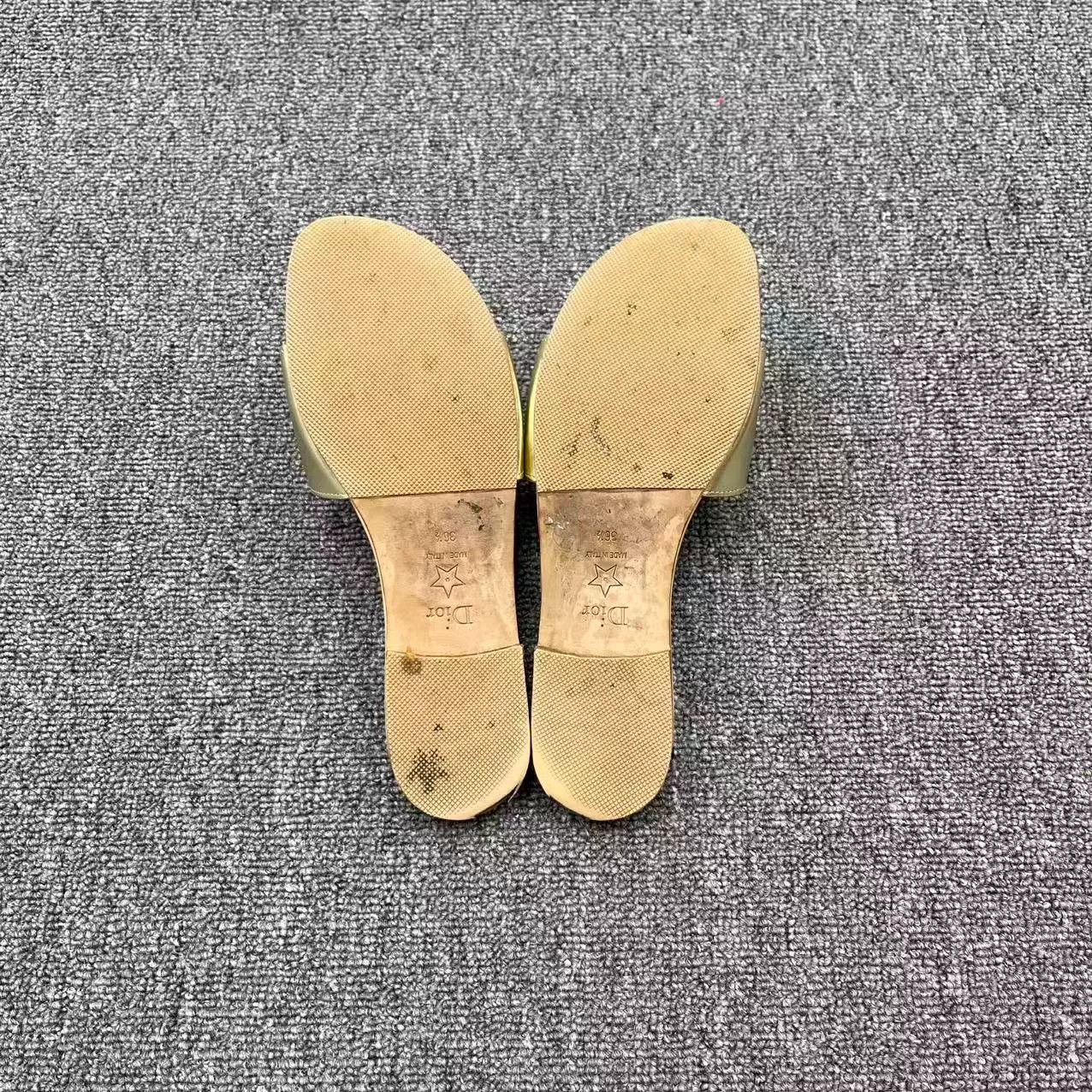 Dior Dior D-Club CD Logo Flat Sandals Size US 4.5 / IT 34.5 - 5 Thumbnail