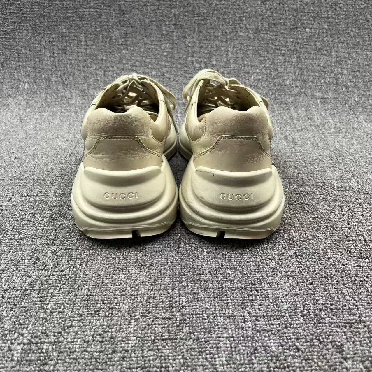 Gucci Gucci Rhyton Ivory Distressed Lips Print Dad Shoes Size US 12 / EU 45 - 4 Thumbnail