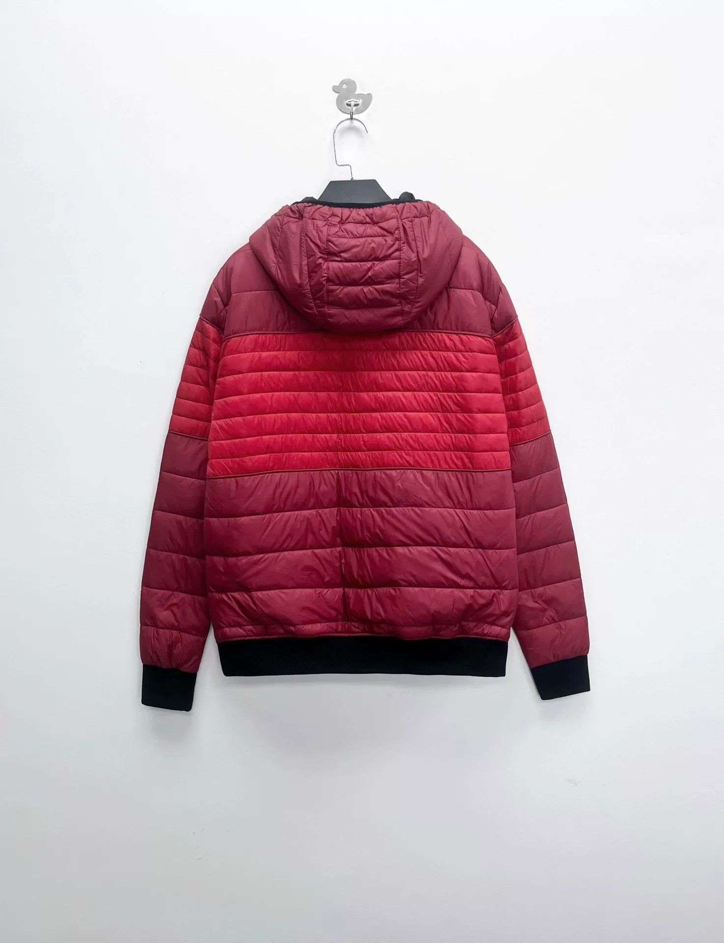Moose Knuckles Moose Knuckles Red Stripe Black Logo Hooded Puffer Size US M / EU 48-50 / 2 - 2 Thumbnail