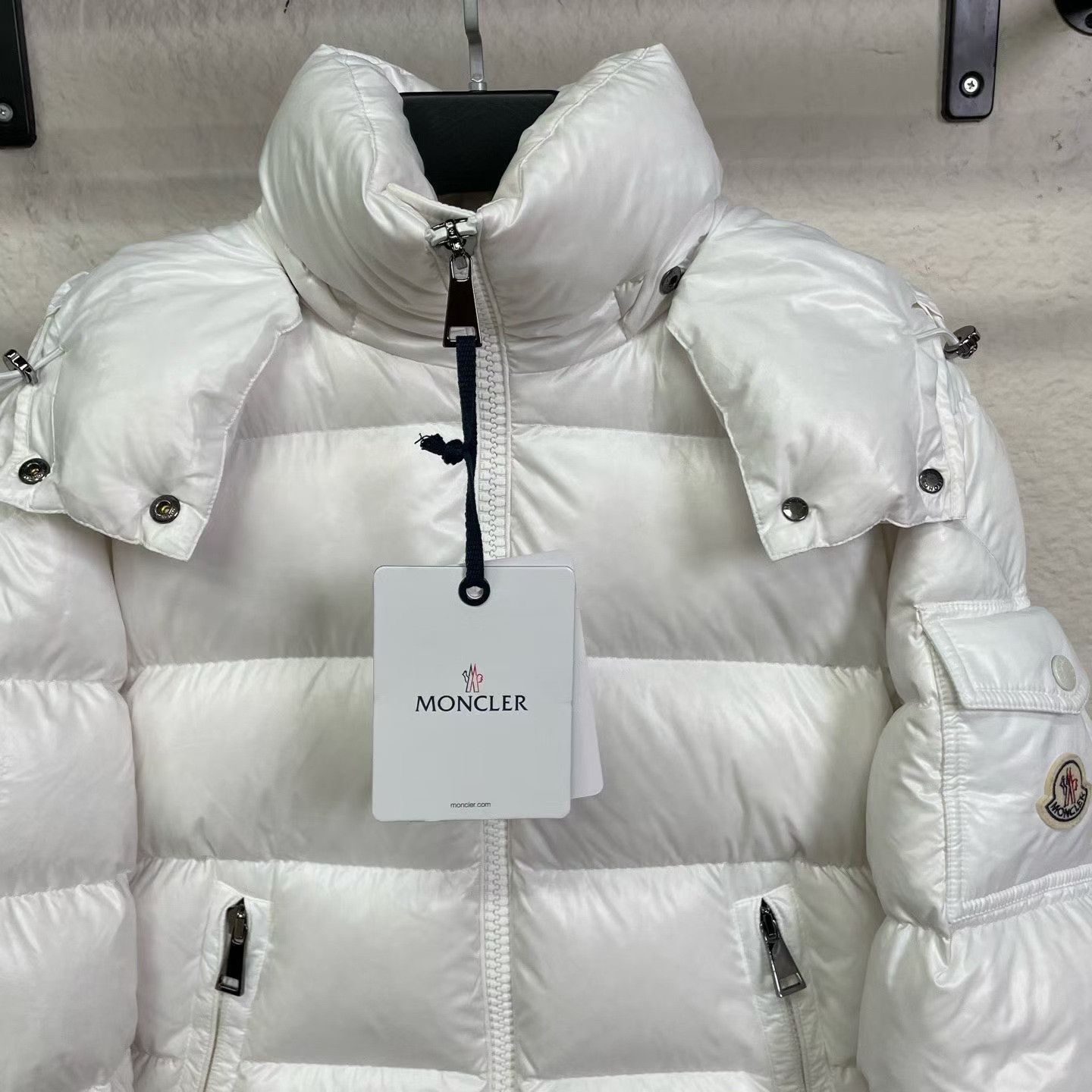 Moncler Moncler Maire White Down Jacket Size XS / US 0-2 / IT 36-38 - 3 Thumbnail
