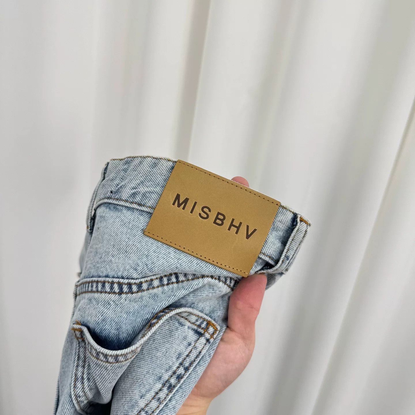 Misbhv MISBHV Light Blue Multi-Pocket Denim Wide-Leg Pants Size 26" / US 2 / IT 38 - 6 Thumbnail