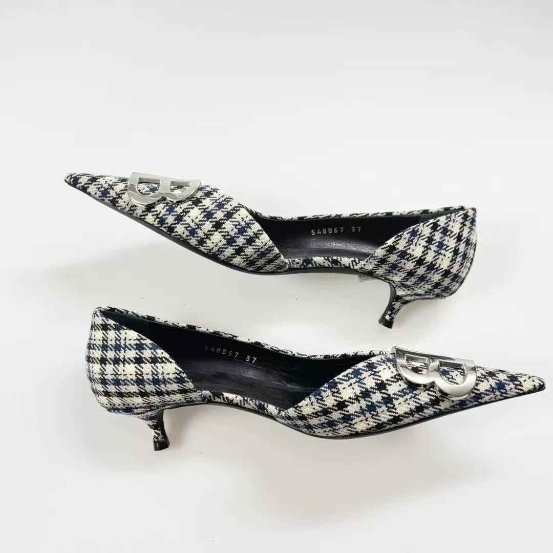 Balenciaga Balenciaga Plaid High Heels Size US 6 / IT 36 - 3 Thumbnail