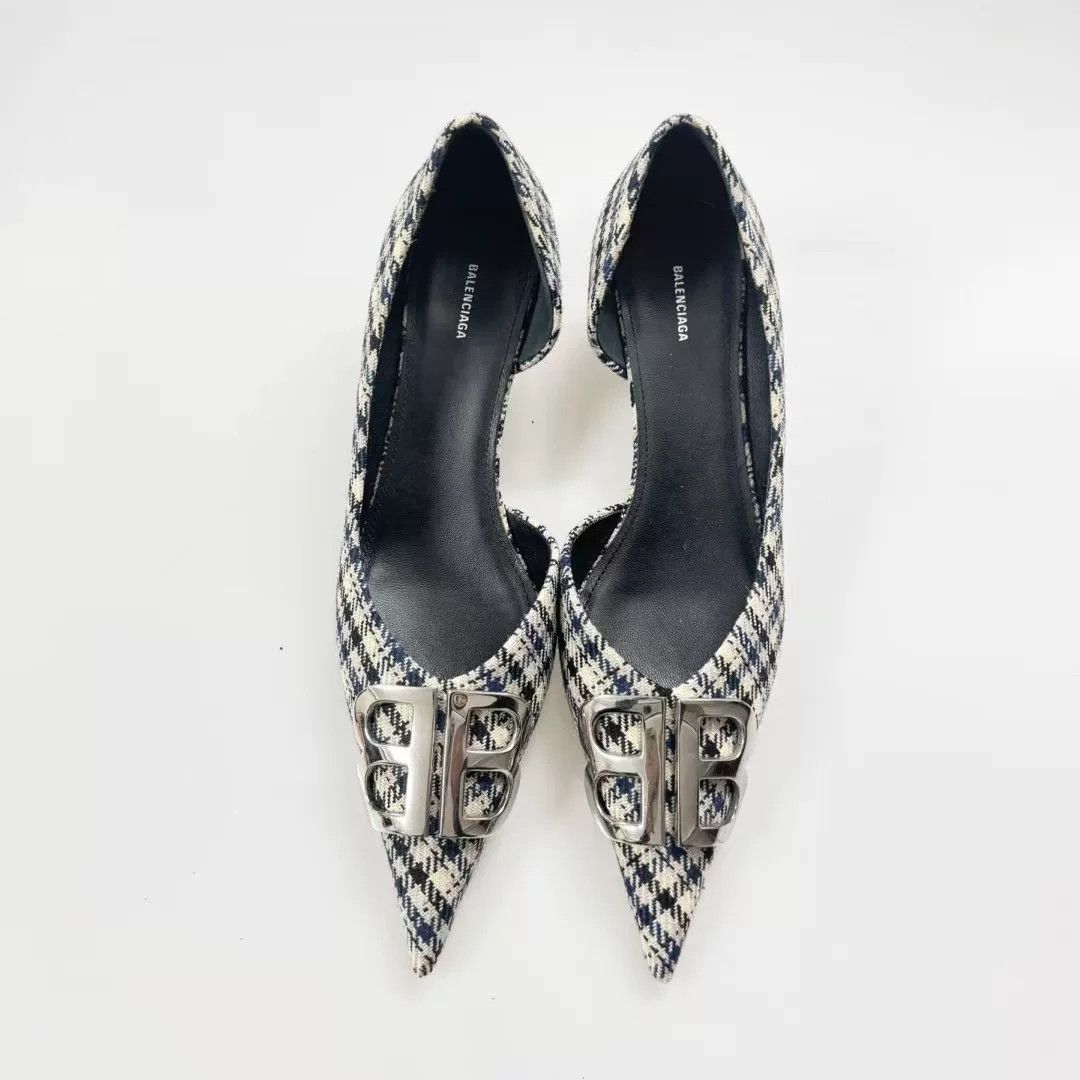 Balenciaga Balenciaga Plaid High Heels Size US 6 / IT 36 - 4 Thumbnail