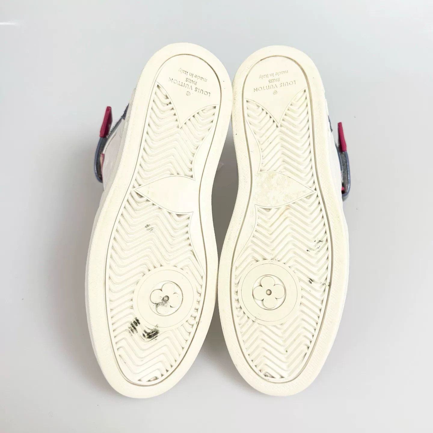 Louis Vuitton Louis Vuitton Blue Pink High Top Sneakers Size US 5.5 / IT 35.5 - 6 Thumbnail
