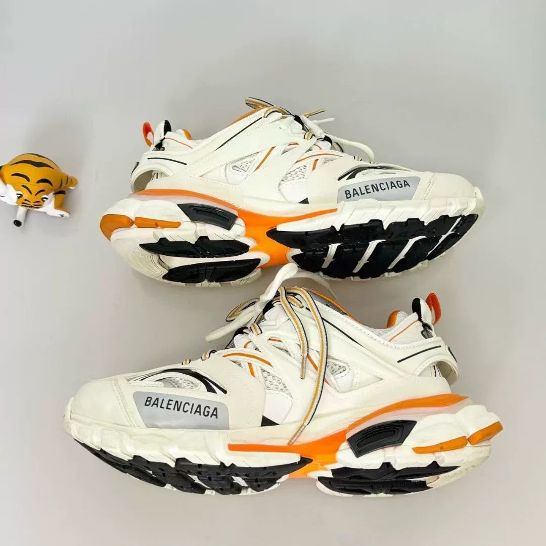 Balenciaga Balenciaga Track White Orange Size US 7 / IT 37 - 2 Thumbnail