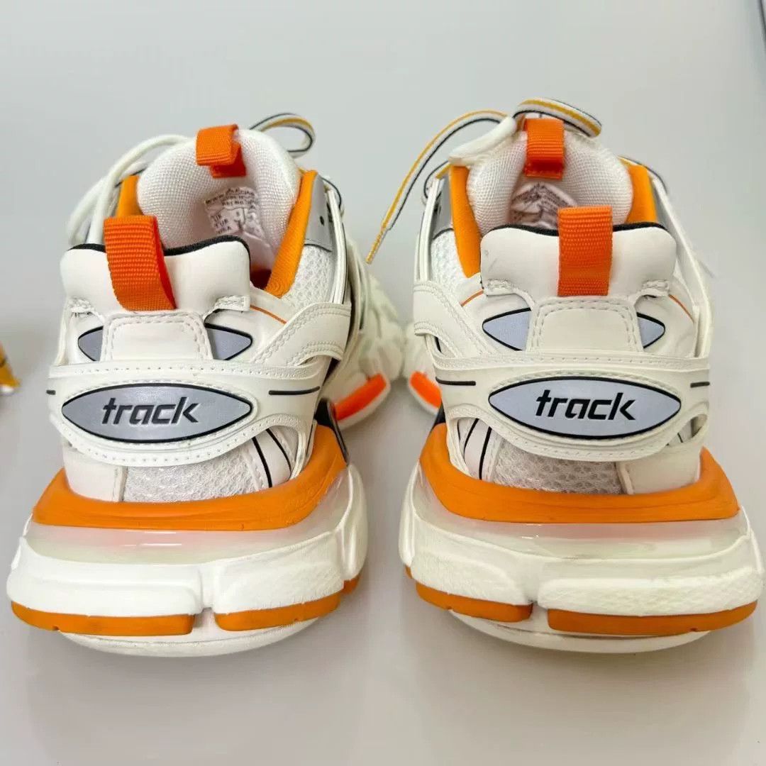 Balenciaga Balenciaga Track White Orange Size US 7 / IT 37 - 5 Thumbnail