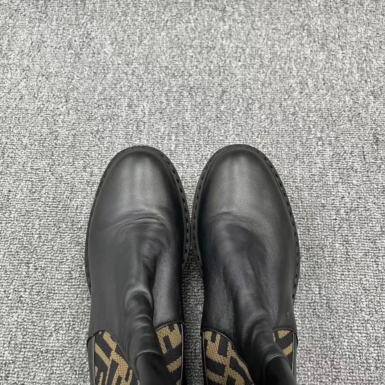 Fendi Fendi FF Monogram Leather Knee-High Boots Size US 5 / IT 35 - 3 Thumbnail