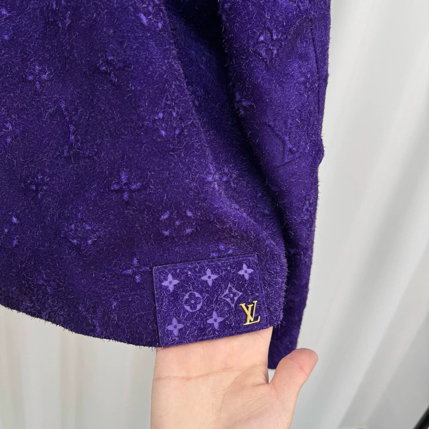 Louis Vuitton Louis Vuitton Embossed Monogram Suede Jacket Size US M / EU 48-50 / 2 - 5 Thumbnail