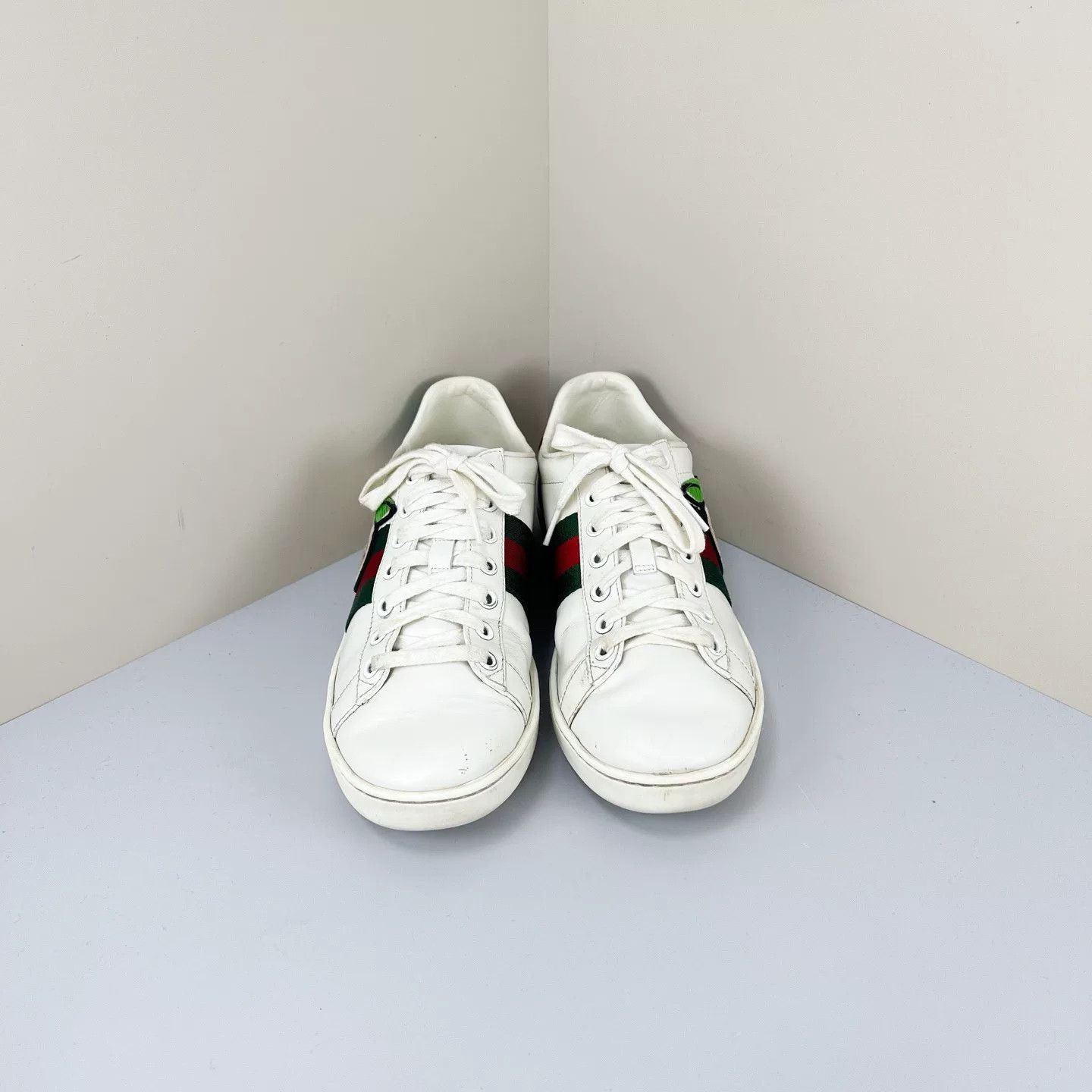 Gucci Gucci Double G Apple Embroidery White Sneakers Size US 5.5 / IT 35.5 - 2 Thumbnail