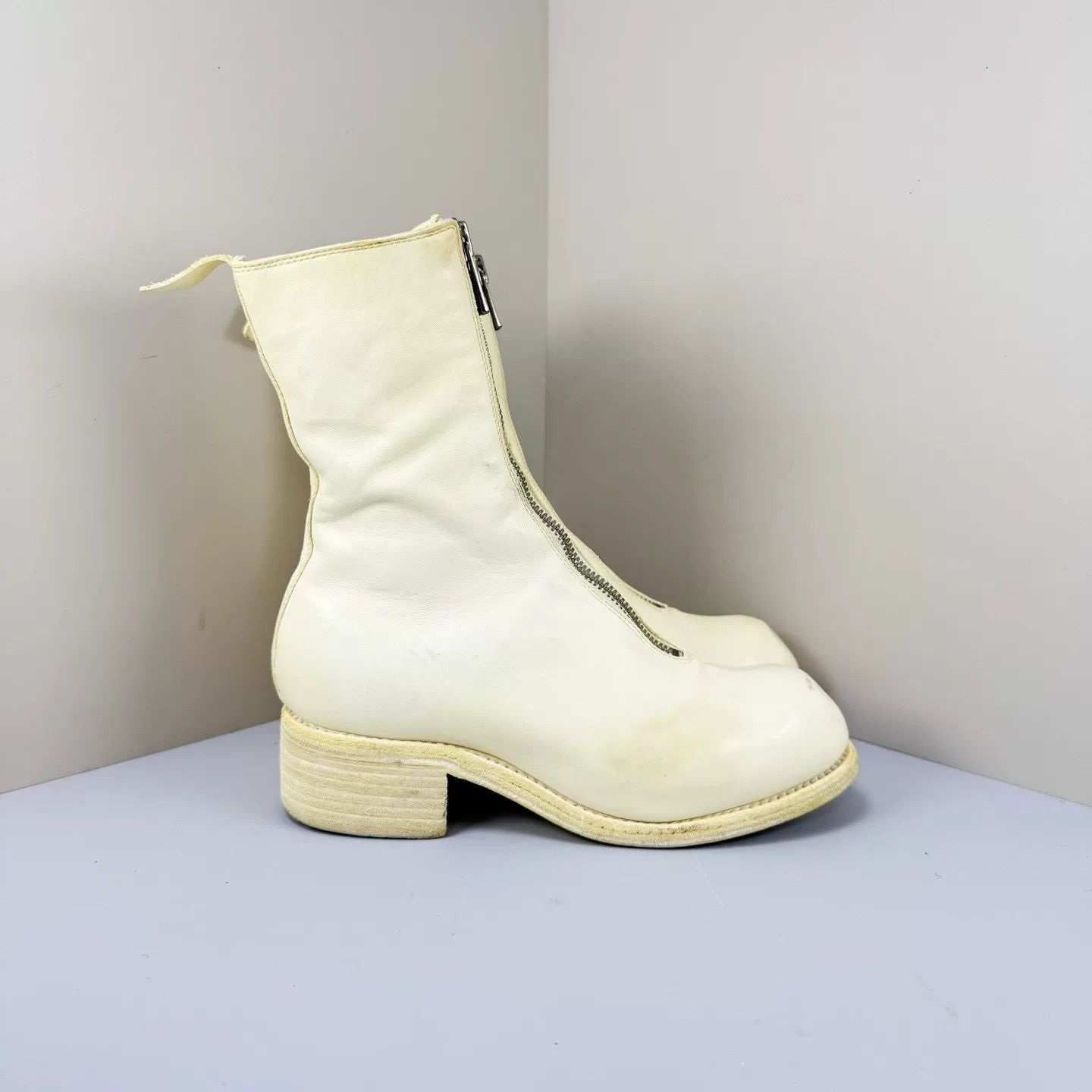 Guidi Guidi PL2 White Horse Leather Ankle Boots Size US 5.5 / IT 35.5 - 4 Thumbnail
