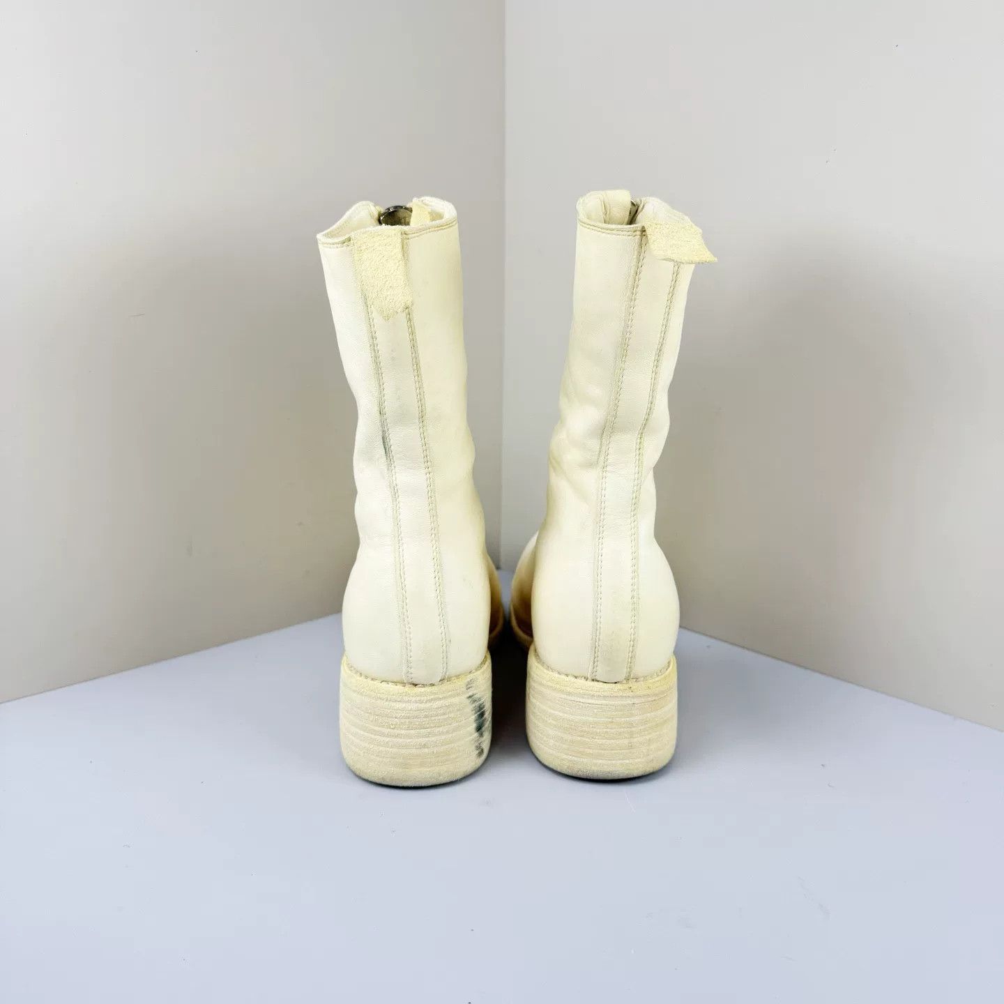 Guidi Guidi PL2 White Horse Leather Ankle Boots Size US 5.5 / IT 35.5 - 3 Thumbnail