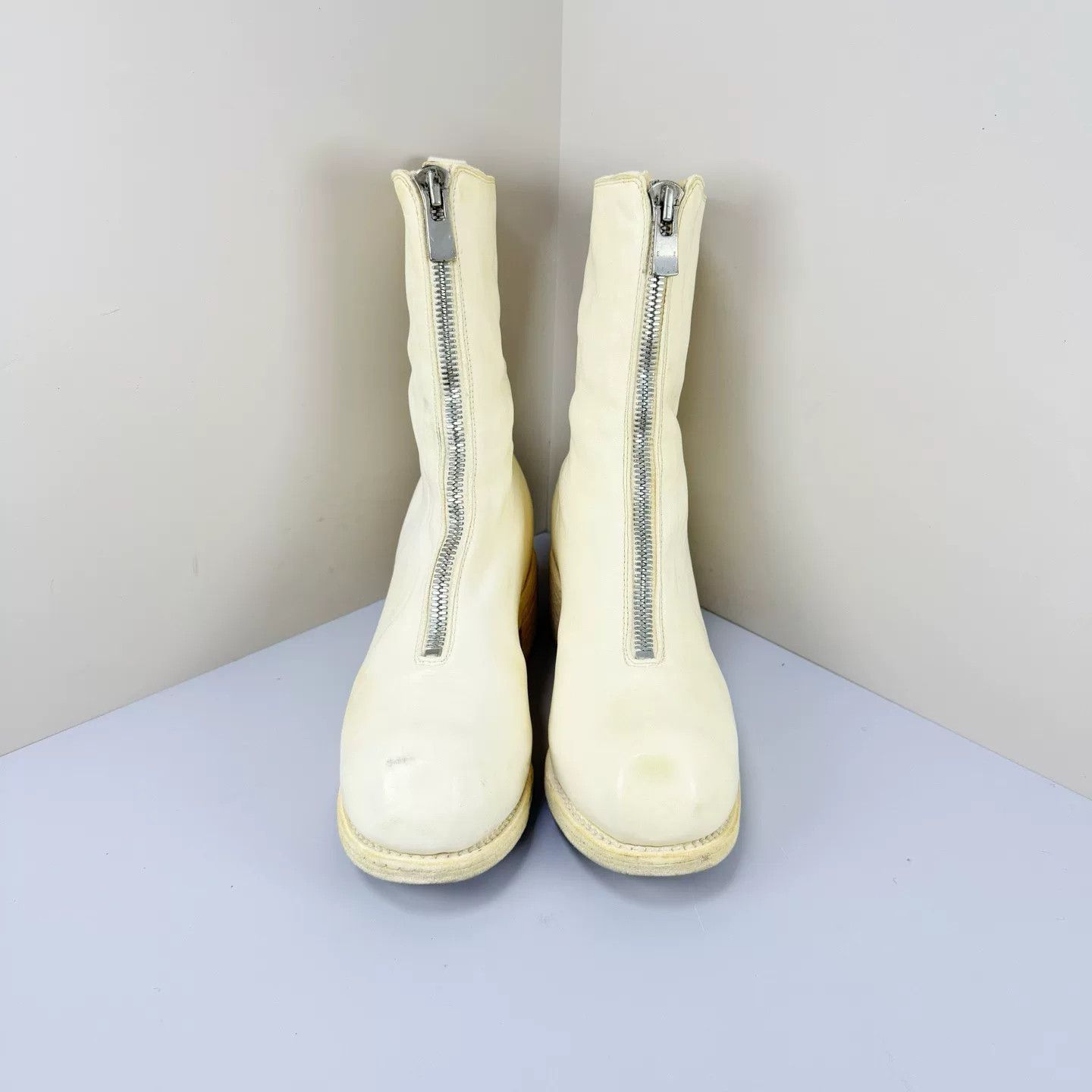 Guidi Guidi PL2 White Horse Leather Ankle Boots Size US 5.5 / IT 35.5 - 2 Thumbnail