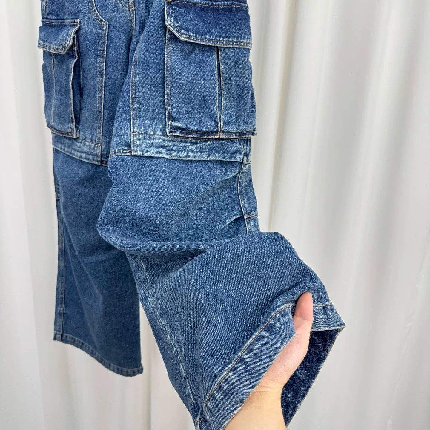 Juun.J Juun.J Large Pocket Washed Jeans Size US 27 - 4 Thumbnail