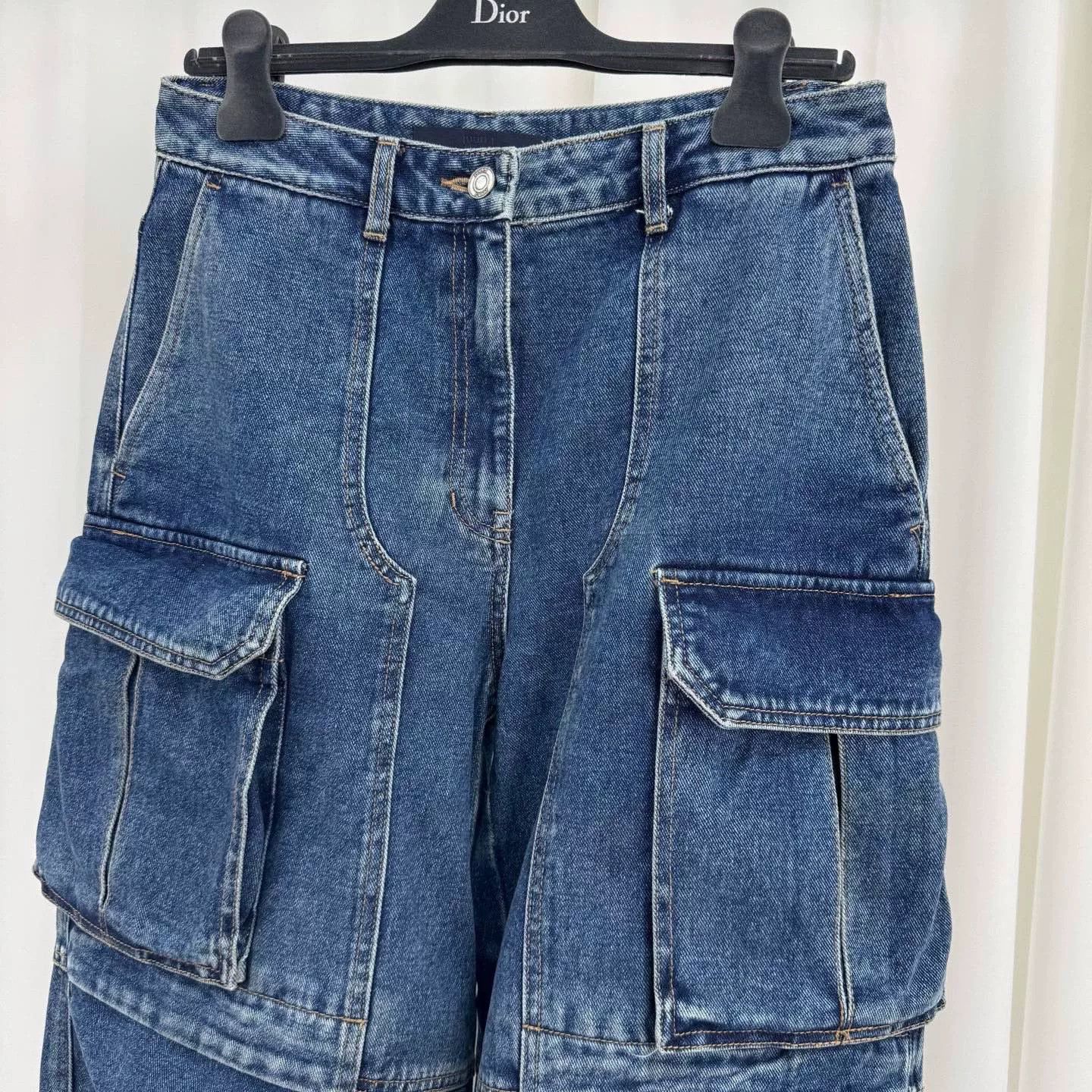 Juun.J Juun.J Large Pocket Washed Jeans Size US 27 - 3 Thumbnail