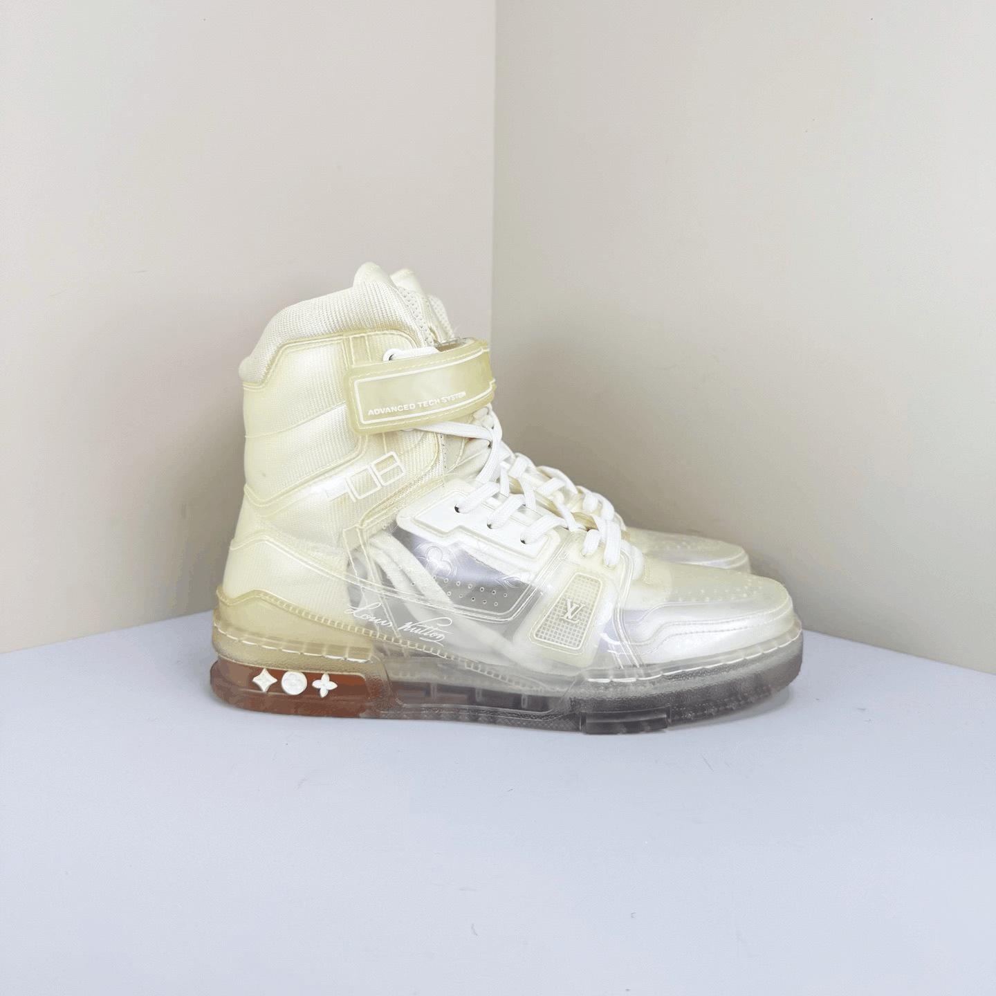 Louis Vuitton Louis Vuitton Transparent High-Top Trainer Sneakers Size US 5 / EU 37 - 4 Thumbnail