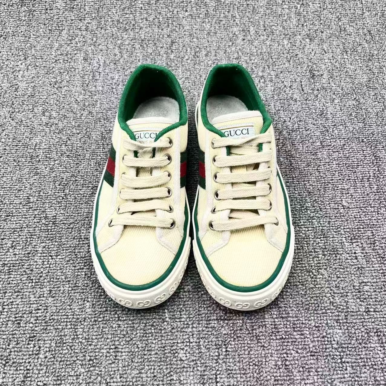 Gucci Gucci 1977 Distressed Canvas Sneakers Size US 4 / IT 34 - 2 Thumbnail