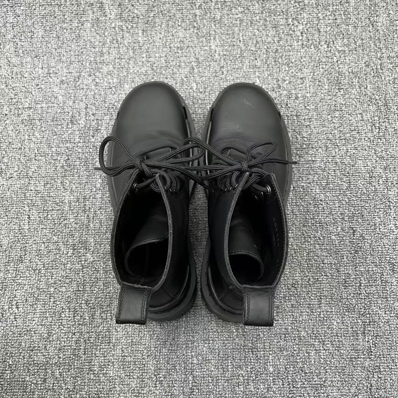 Balenciaga Balenciaga Strike Black Matte Lace-Up Boots Size US 4.5 / IT 34.5 - 3 Thumbnail