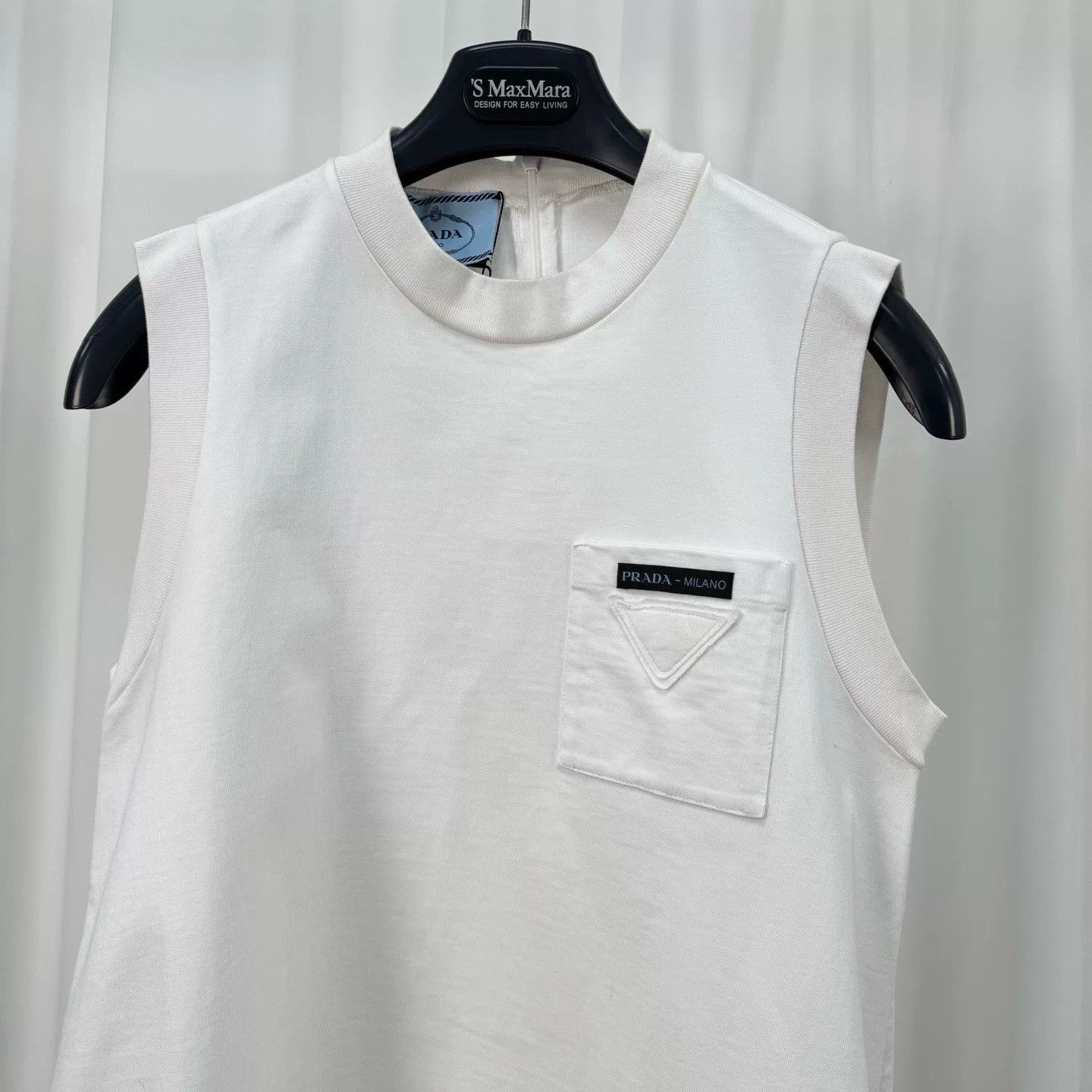 Prada Prada Bow Triangle Logo Sleeveless Dress Size S / US 4 / IT 40 - 3 Thumbnail