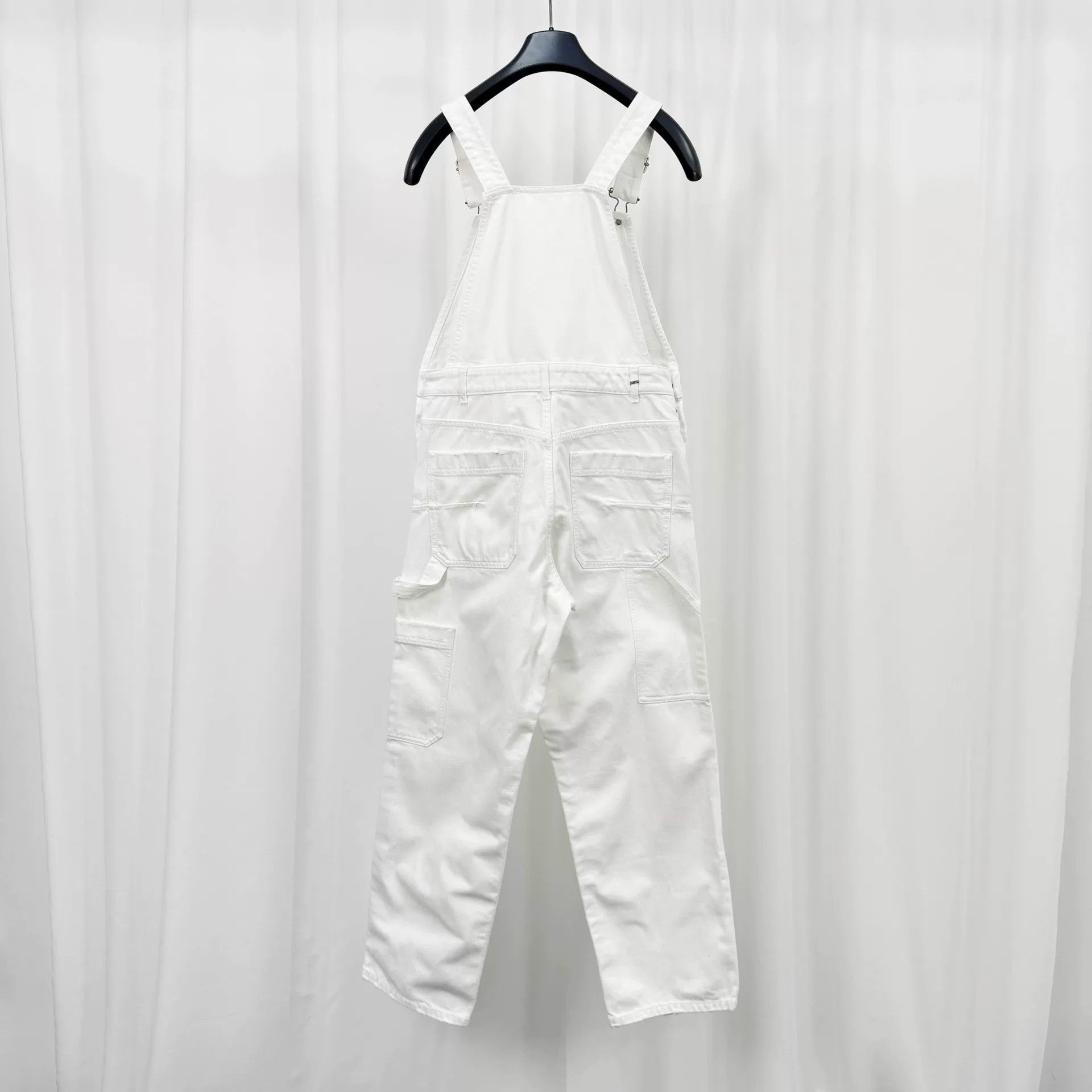 Dior Dior Embroidered Bee White Denim Overalls Size 34" / US 12 / IT 48 - 2 Thumbnail
