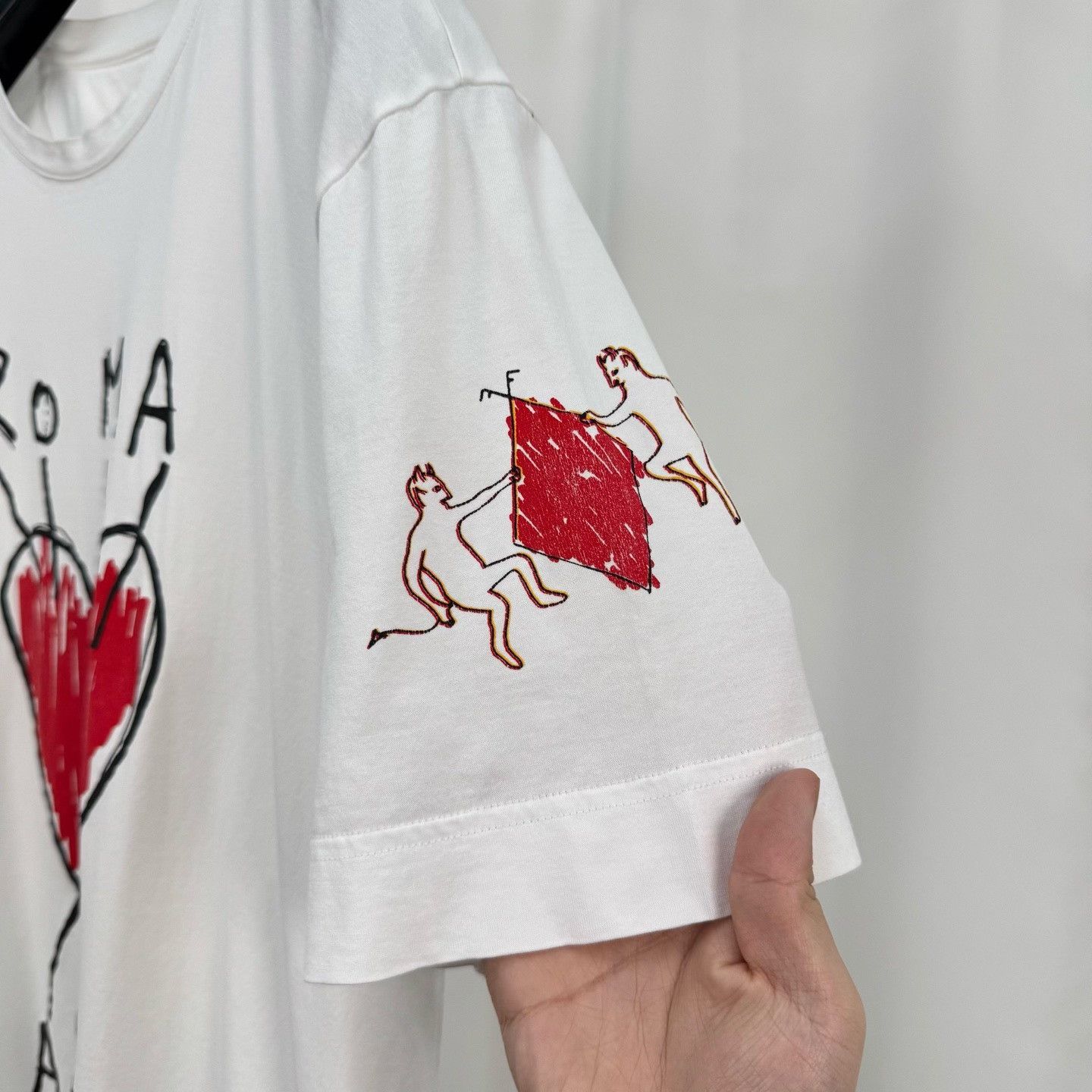 Fendi Fendi Heart Print Letter Short-Sleeve Size S / US 4 / IT 40 - 4 Thumbnail