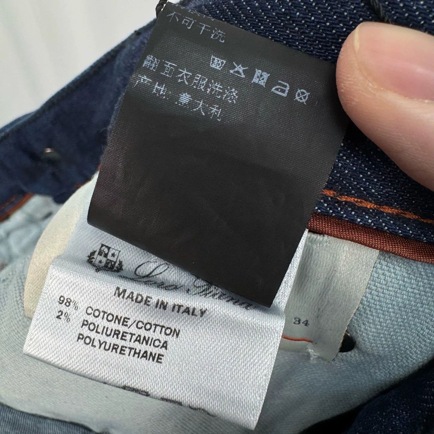 Loro Piana Loro Piana Dark Blue Washed Jeans Size US 34 / EU 50 - 8 Thumbnail