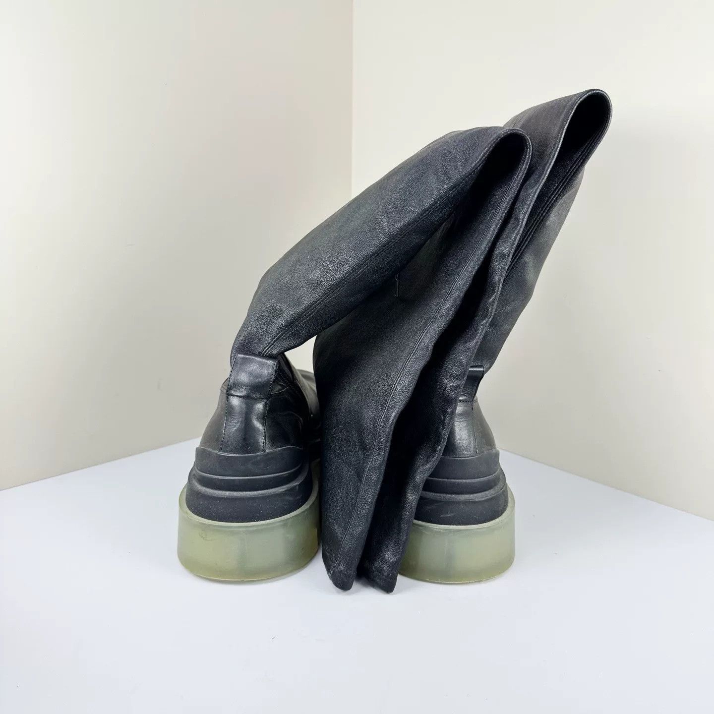 Bottega Veneta Bottega Veneta Lambskin Over-the-Knee Boots Size US 7 / IT 37 - 3 Thumbnail