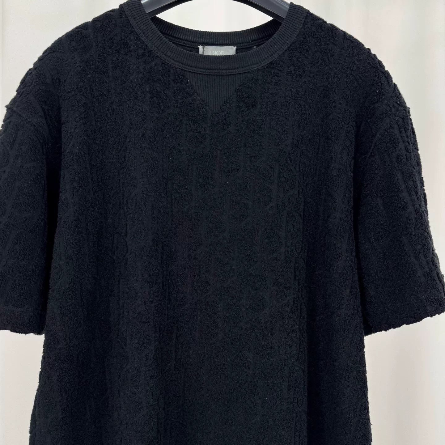 Dior Dior Black Monogram Terry Short-Sleeve Size US M / EU 48-50 / 2 - 3 Thumbnail