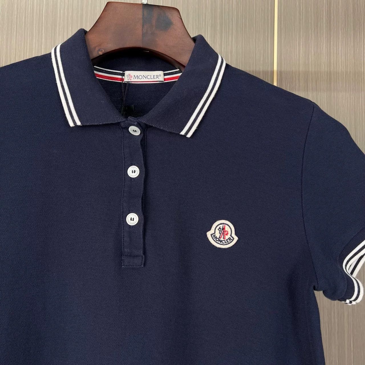 Moncler Moncler Embroidered Logo Polo Short Sleeve Size US XS / EU 42 / 0 - 3 Thumbnail