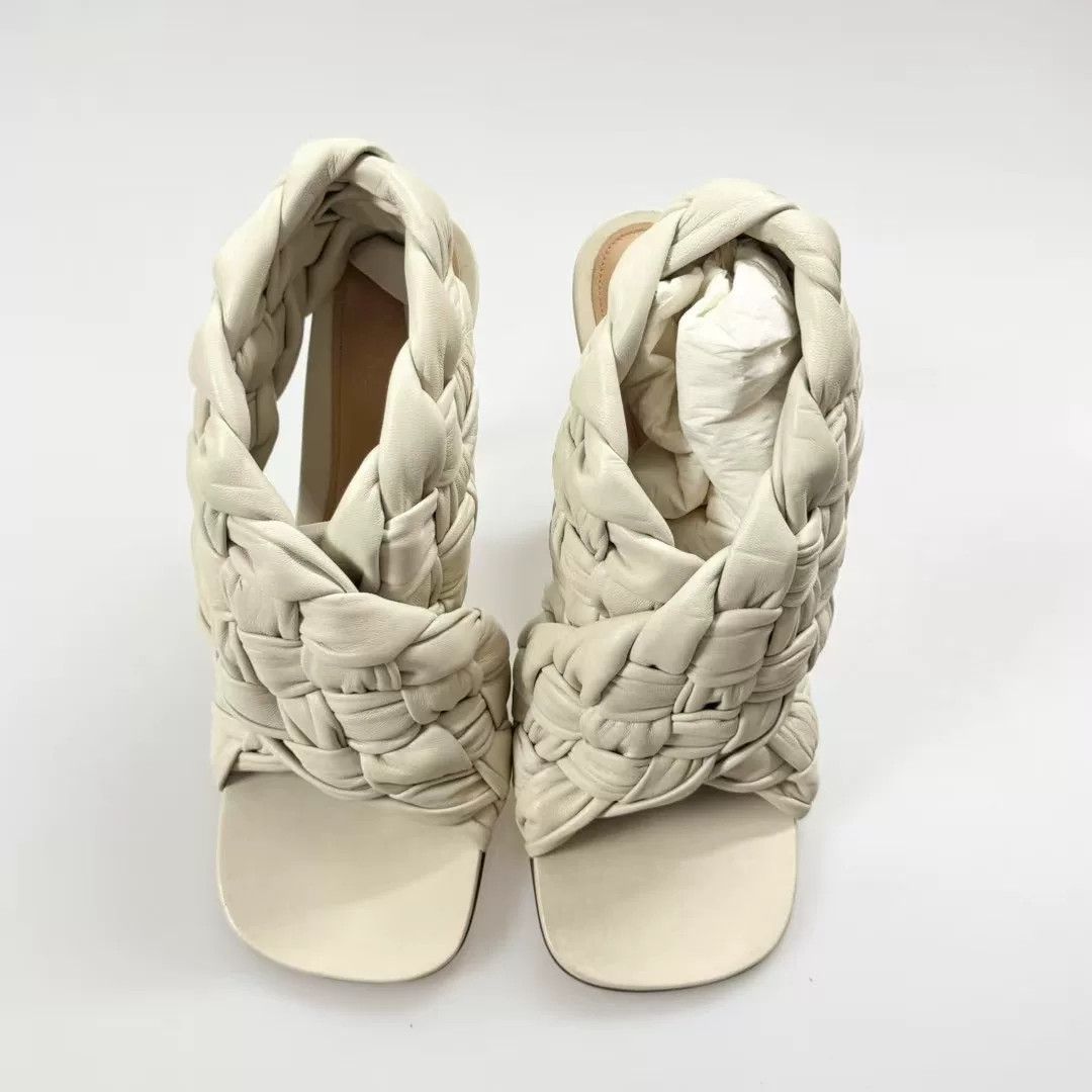 Bottega Veneta BV Woven High Heels Size US 7 / IT 37 - 4 Thumbnail
