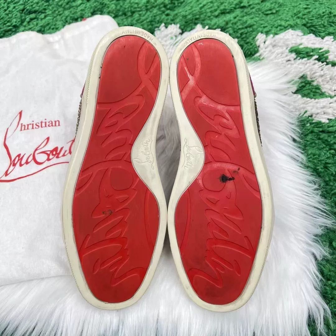 Christian Louboutin Christian Louboutin Suede Purple Diamond Sneakers Size US 6 / IT 36 - 5 Thumbnail